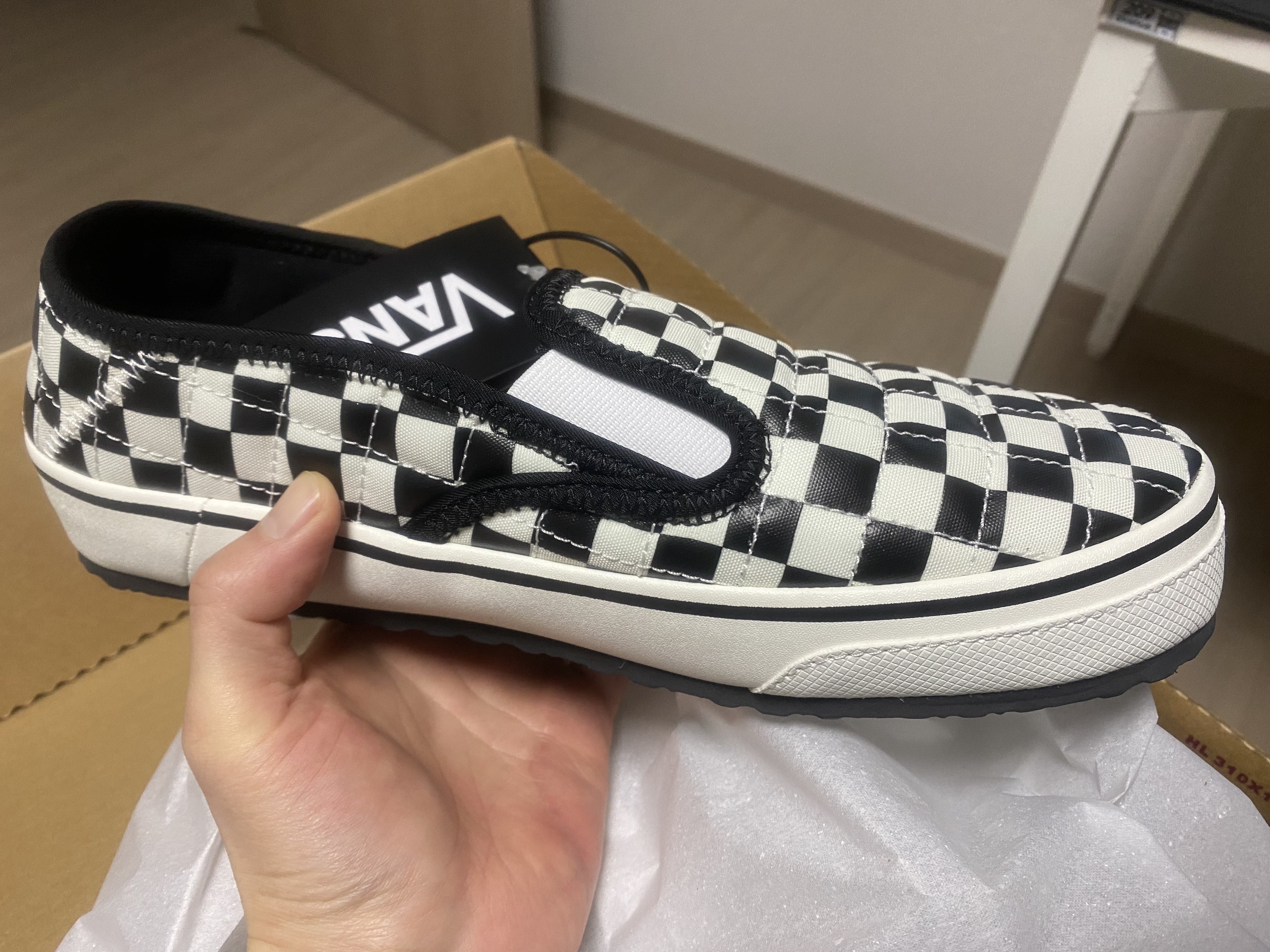 Vans Slip-er 2 Checkerboard 착용 스타일 - 1
