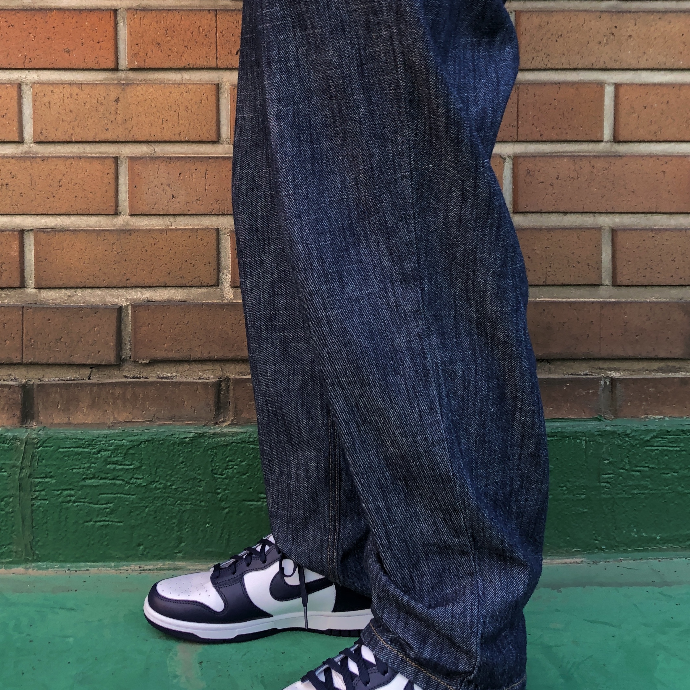 Nike Dunk High Retro Championship Navy 착용 스타일 - 2