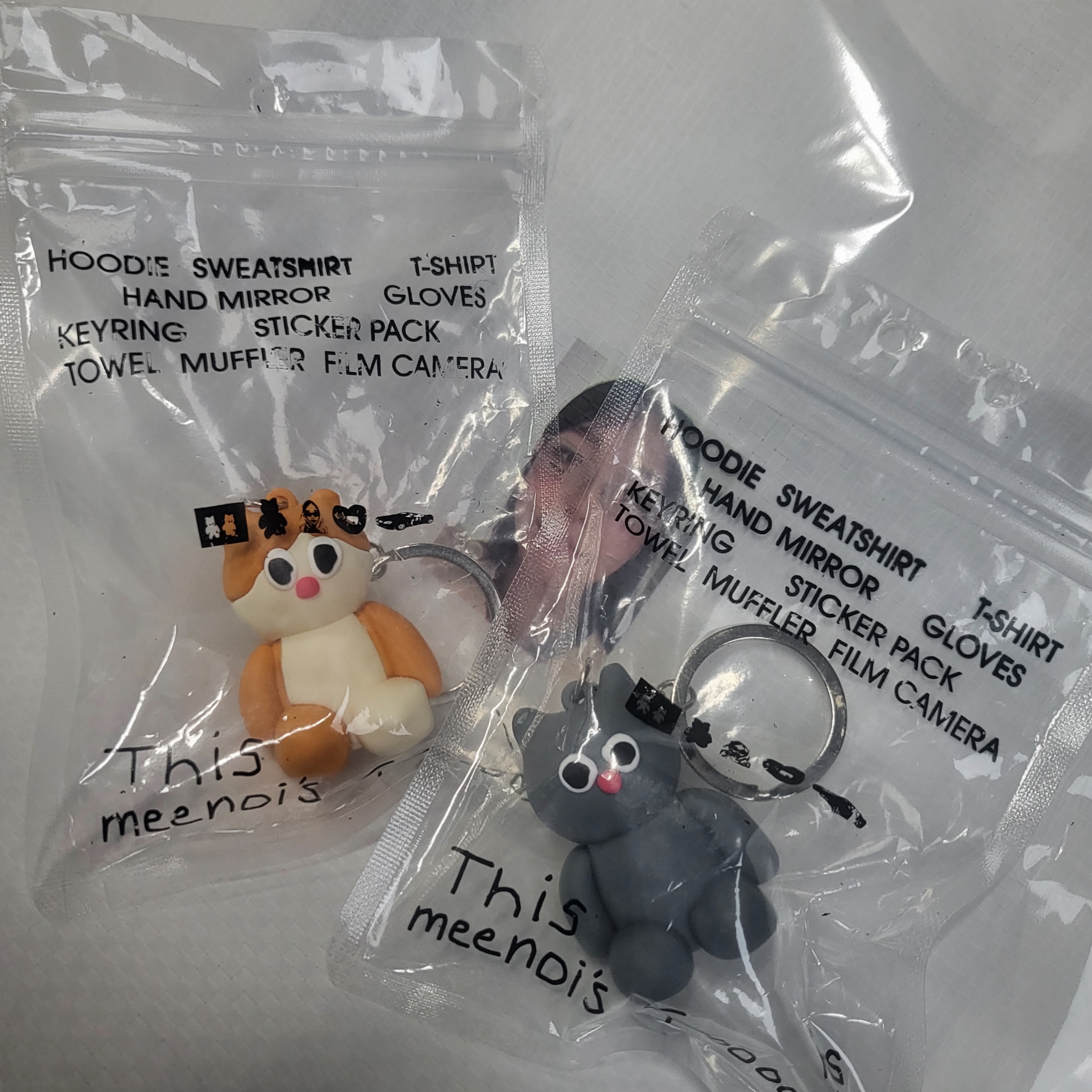 Meenoi Keyring Mingming 착용 스타일