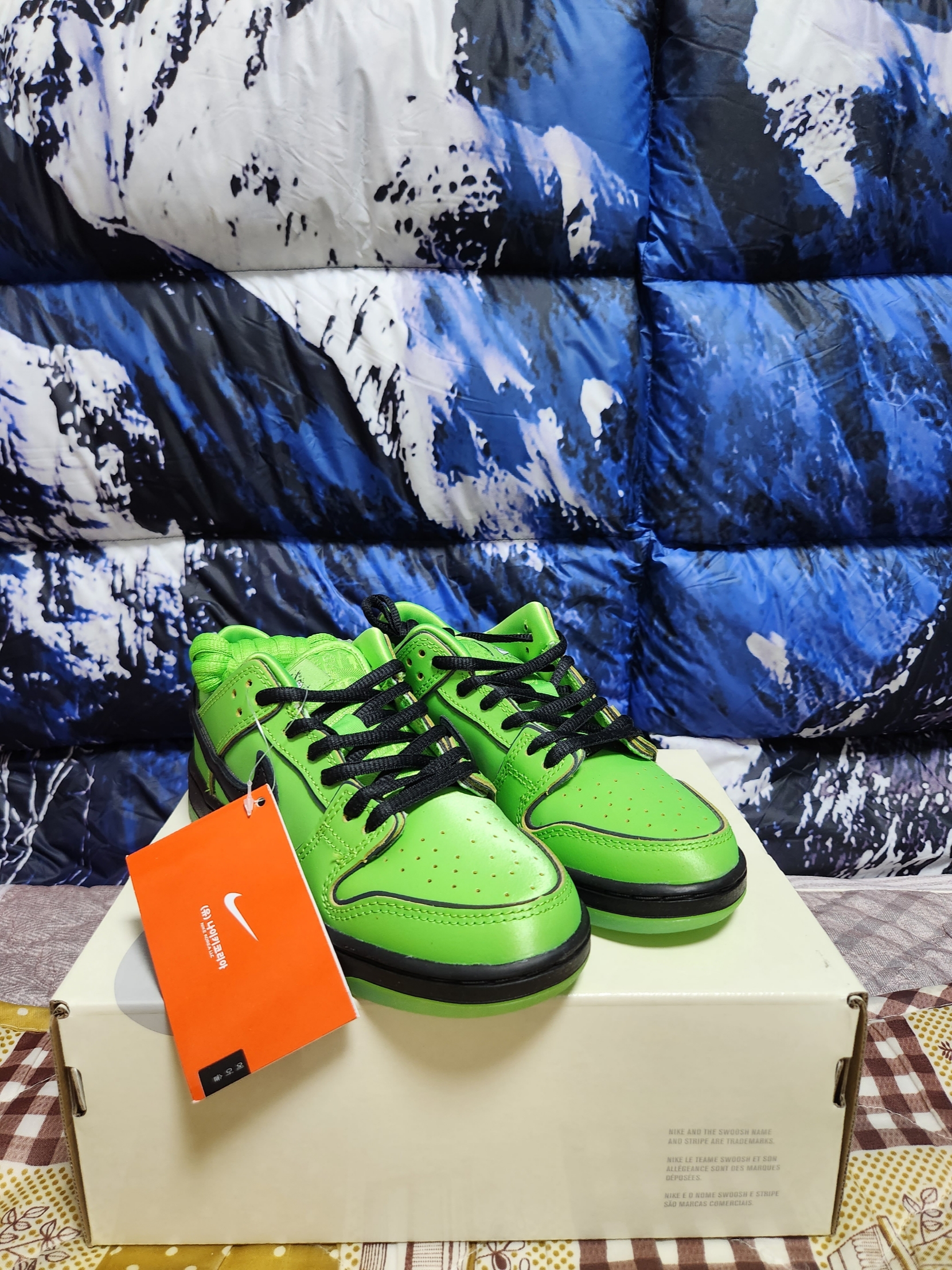 (PS) Nike x The Powerpuff Girls SB Dunk Low Pro QS Buttercup 착용 스타일