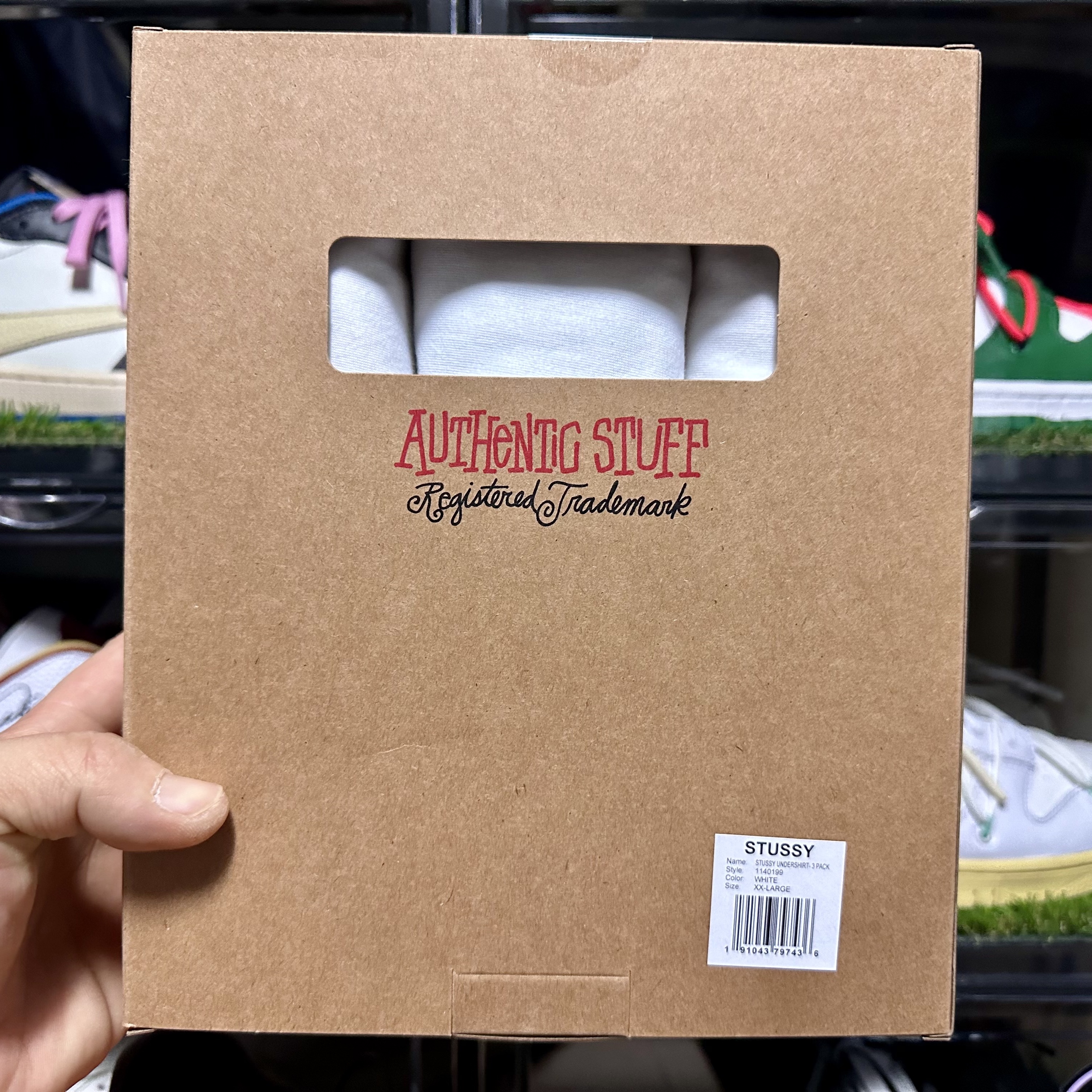 Stussy Undershirt White (3 Pack) 착용 스타일