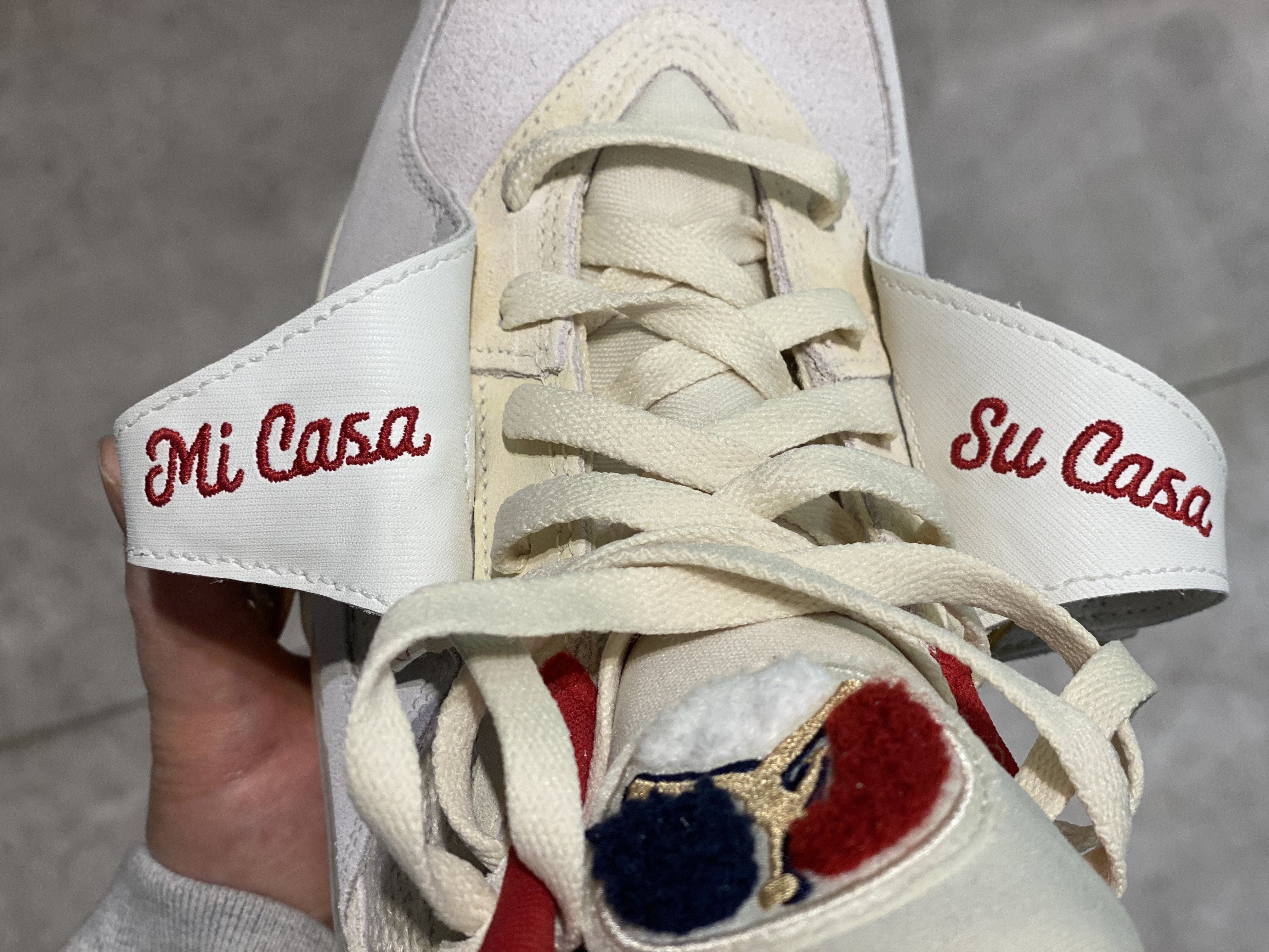 Jordan 8 x SoleFly Retro SP Mi Casa es Su Casa 착용 스타일 - 3