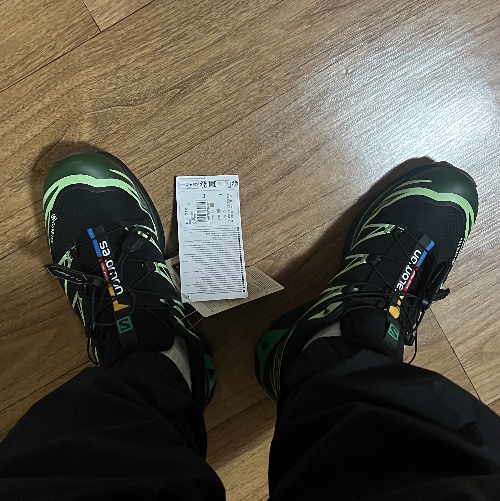 Salomon XT-6 GTX Black Eden 착용 스타일