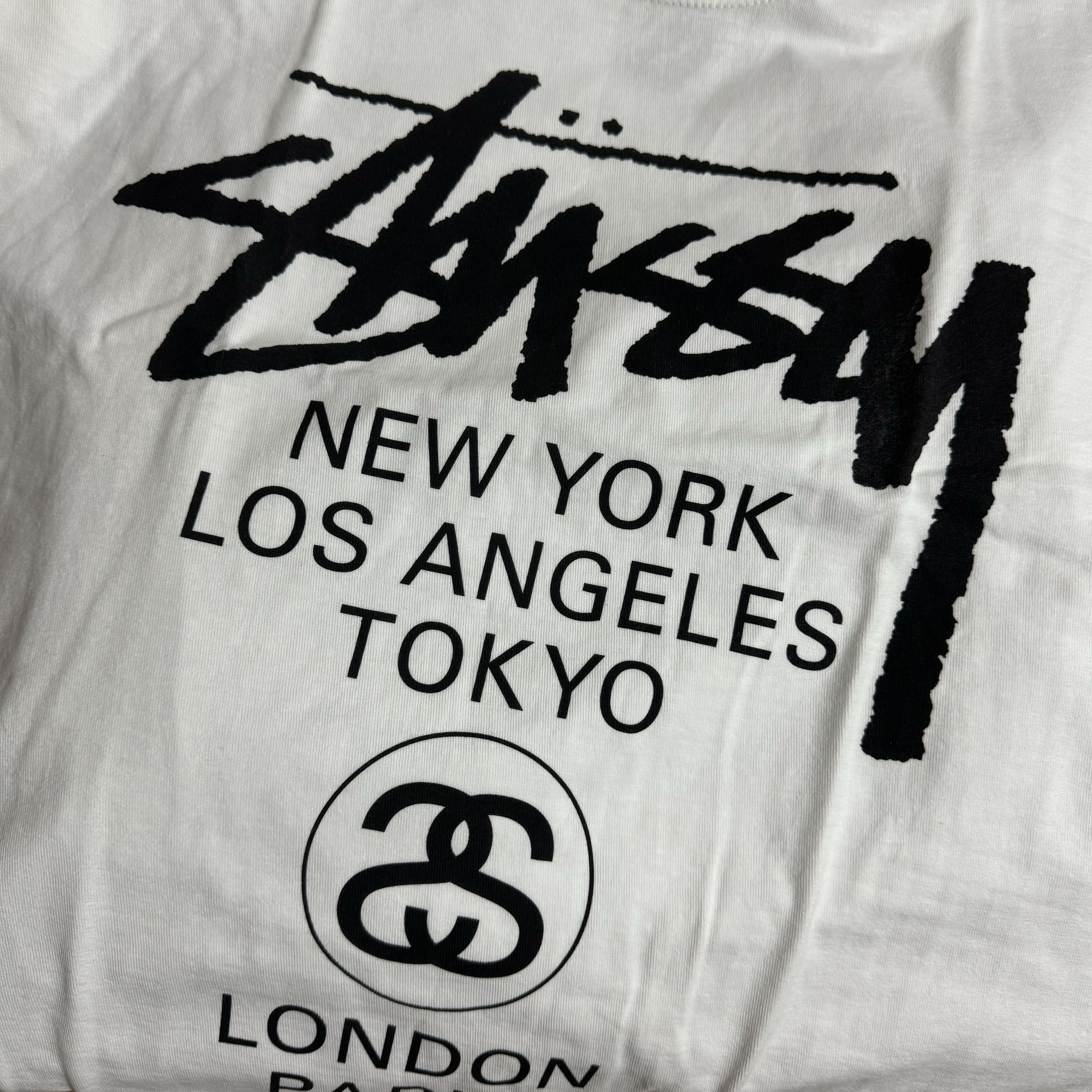 Stussy World Tour T-Shirt White 착용 스타일