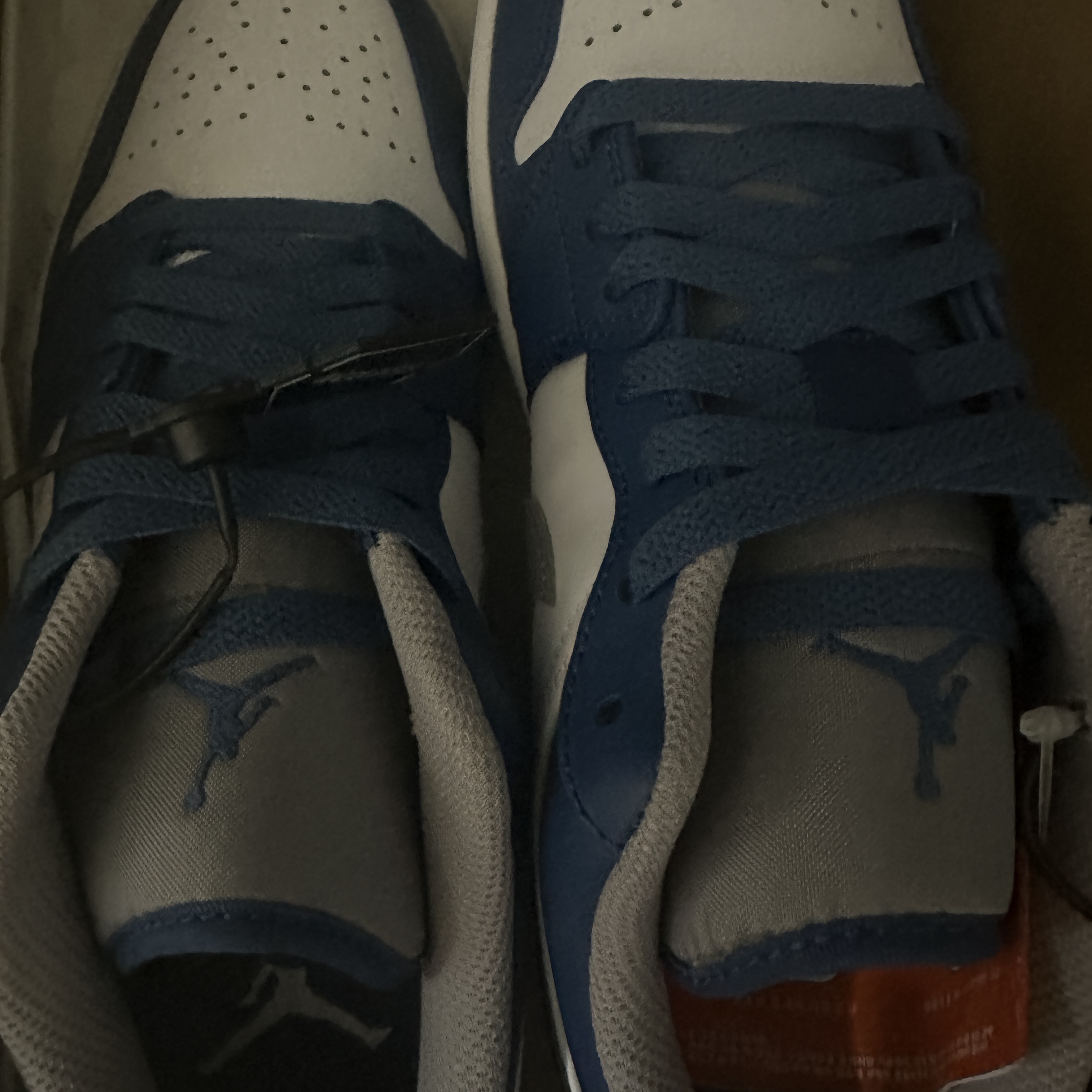 Jordan 1 Low True Blue Cement Grey 착용 스타일
