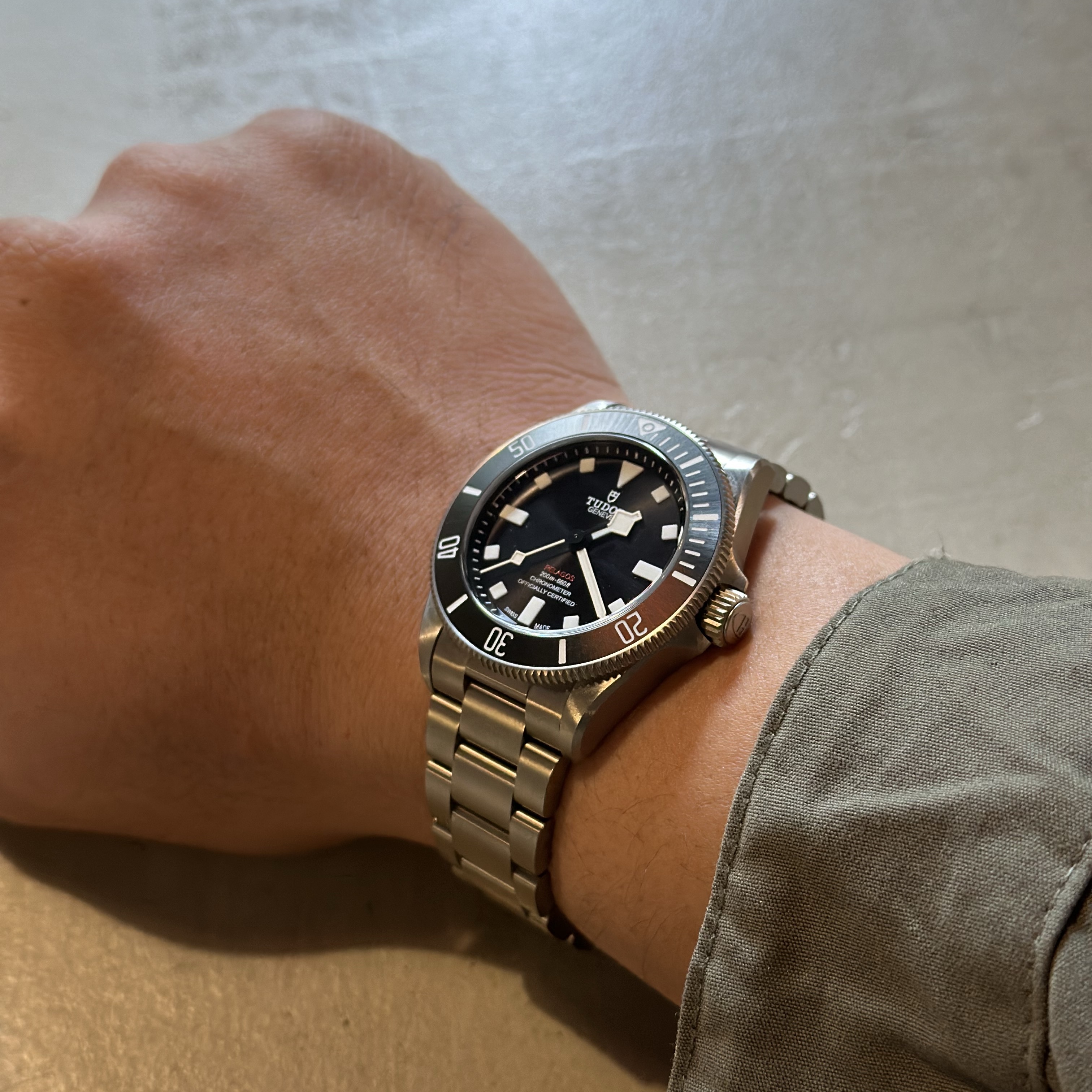 Tudor Pelagos 39 M25407 Titanium Bracelet Black 착용 스타일