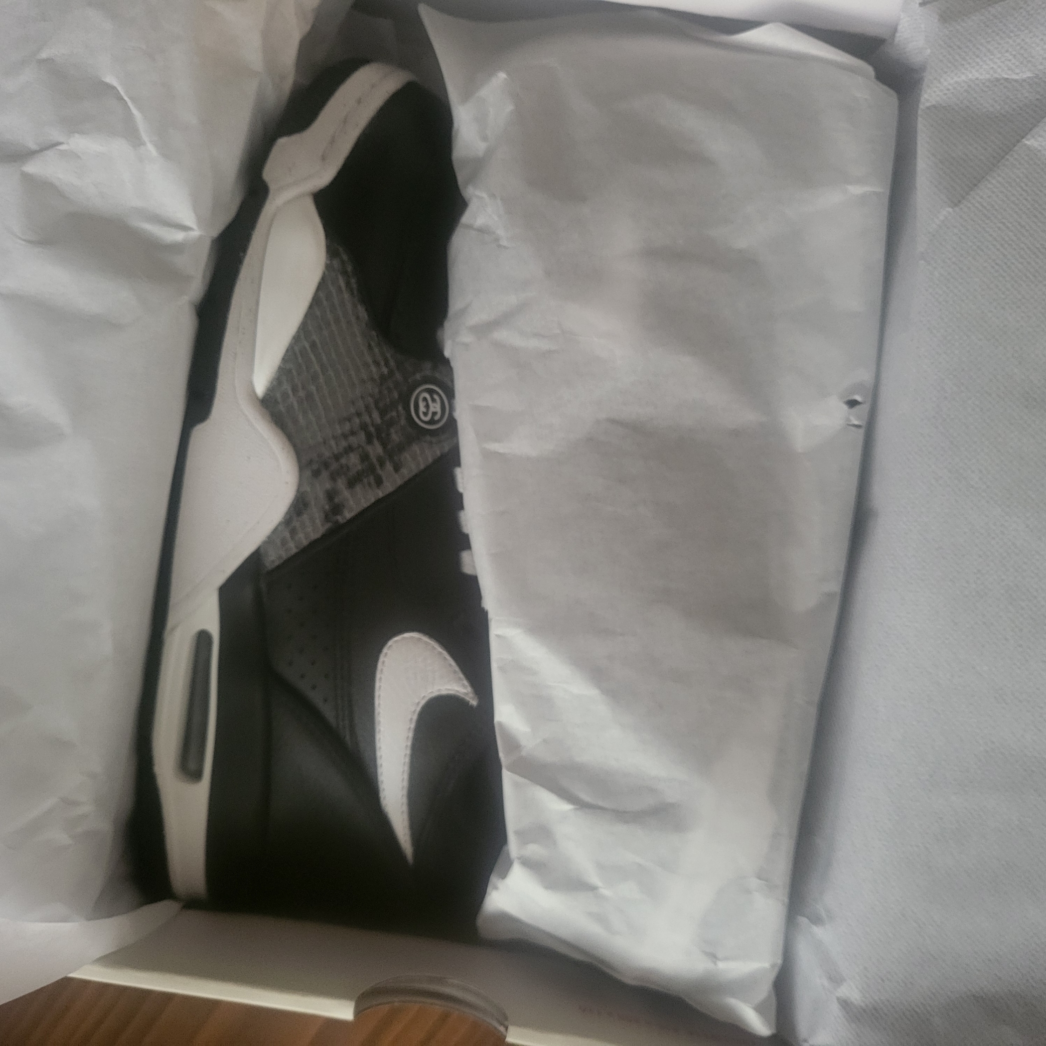 Nike x Stussy Air Flight 89 Low Black White 착용 스타일