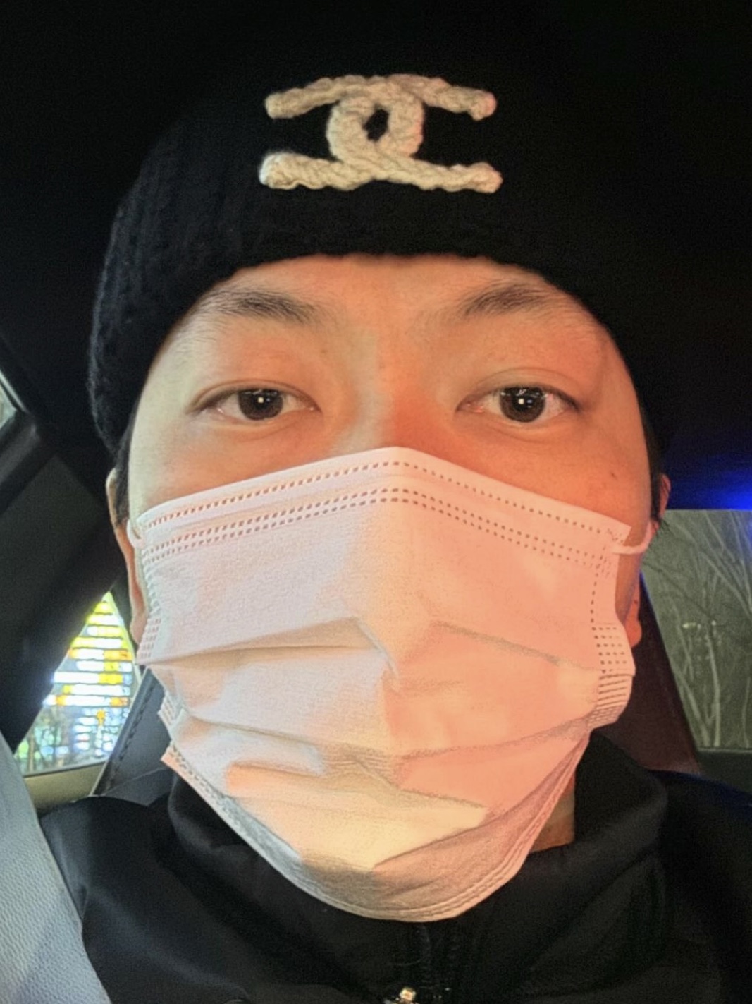 (W) Chanel Beanie Cashmere & Black White 착용 스타일