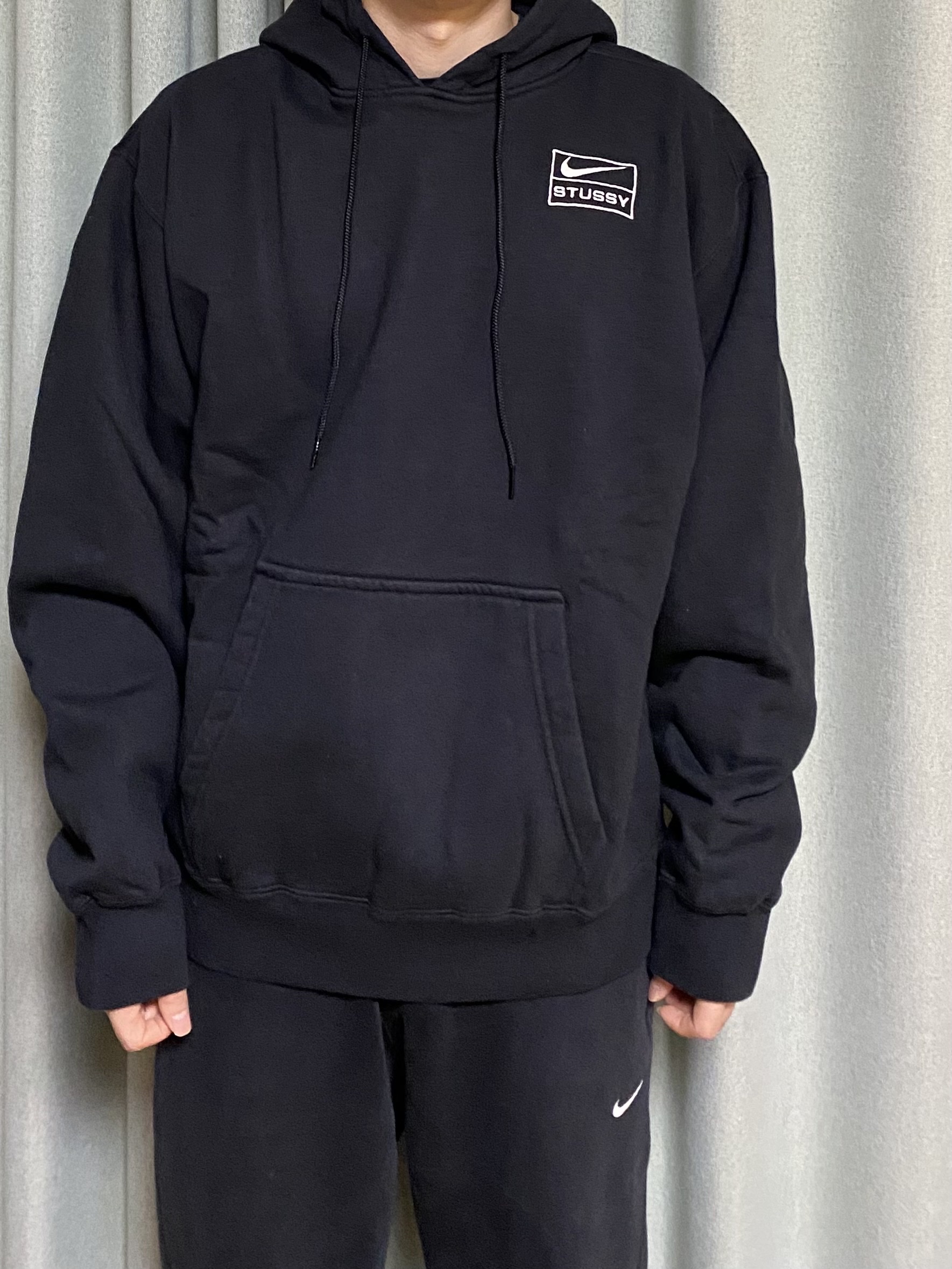 Nike x Stussy NRG RA Washed Pullover Hoodie Black (DN4028-010) 착용 스타일