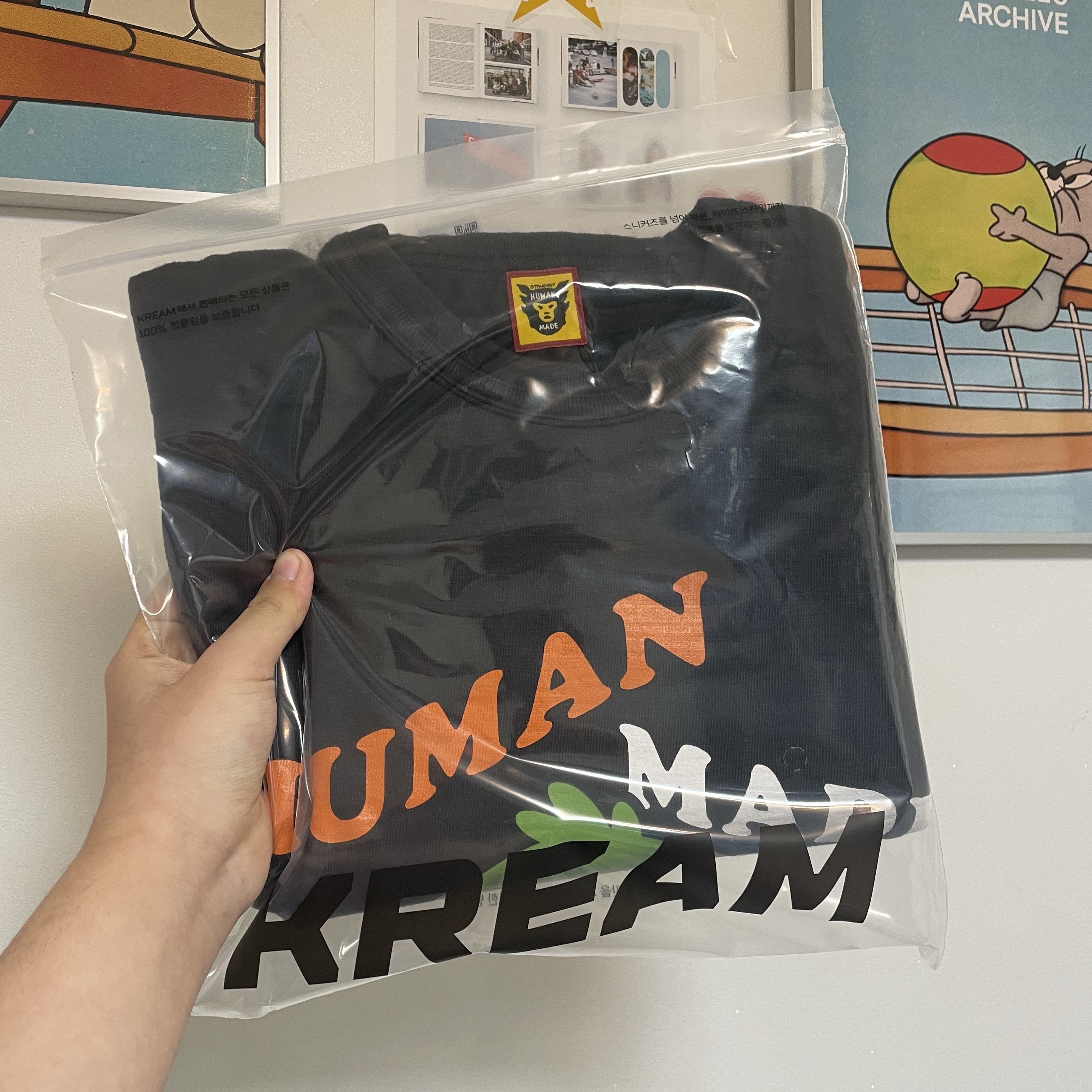 Human Made Graphic T-Shirt #5 Black 착용 스타일