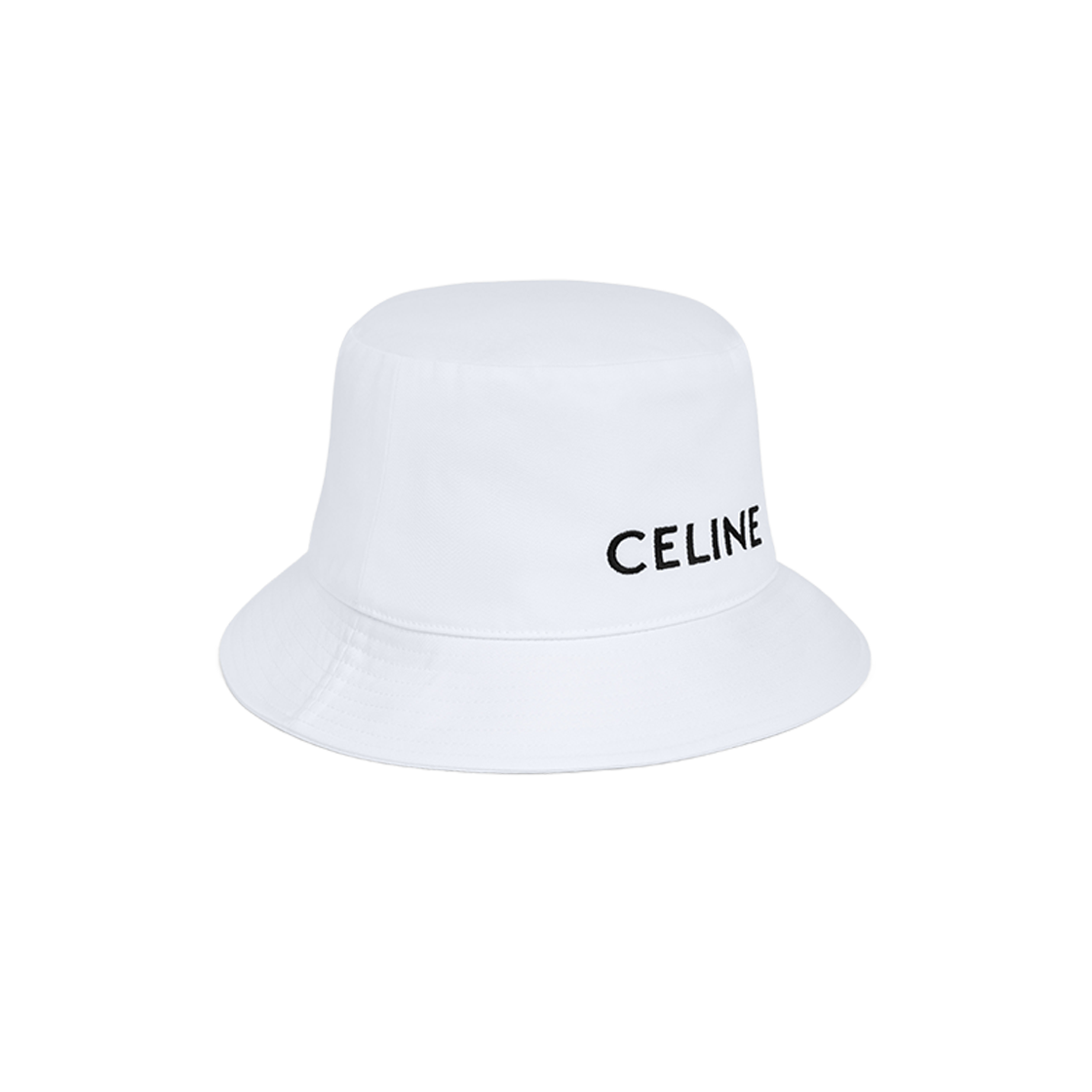 Celine Bucket Hat in Cotton White 상세 이미지 2