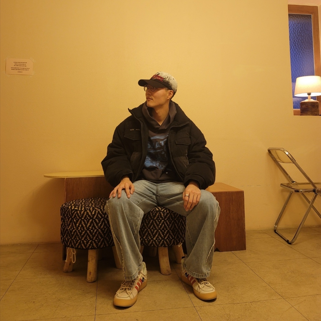 ETCE Fadeout Cap Black, Adidas x Song for the Mute Campus 80s Bliss Core Black 착용 스타일 - 2