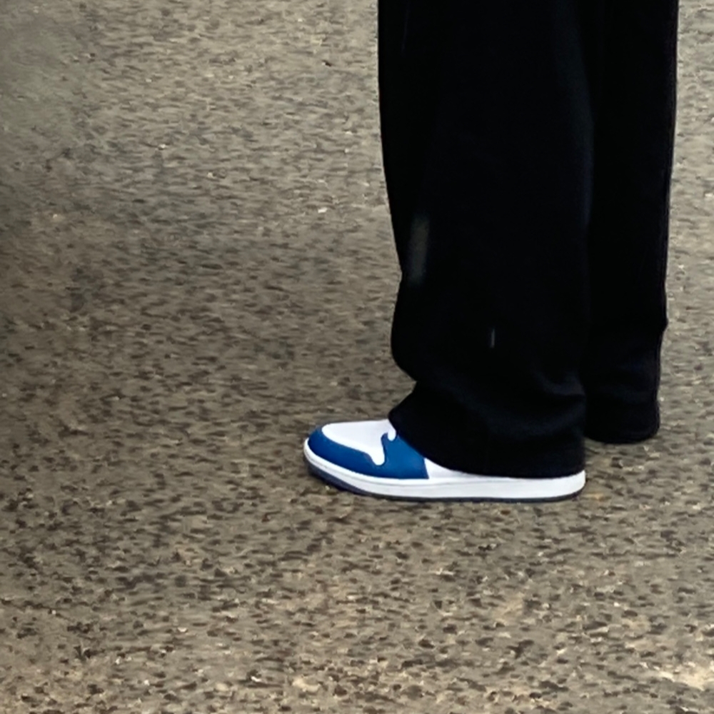 (W) Jordan 1 Low White Dark Marina Blue 착용 스타일