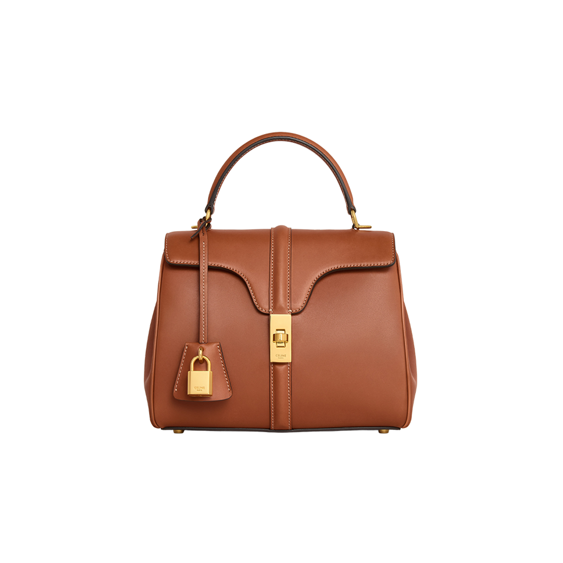 (W) Celine Small 16 Bag in Natural Calfskin Tan 상세 이미지 1