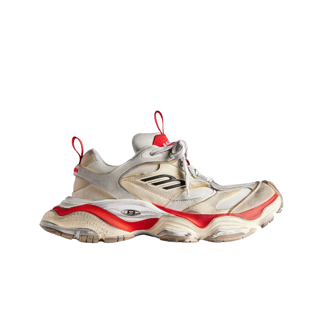 785754W2MV12160 Balenciaga Cargo Sneakers Beige Grey Red