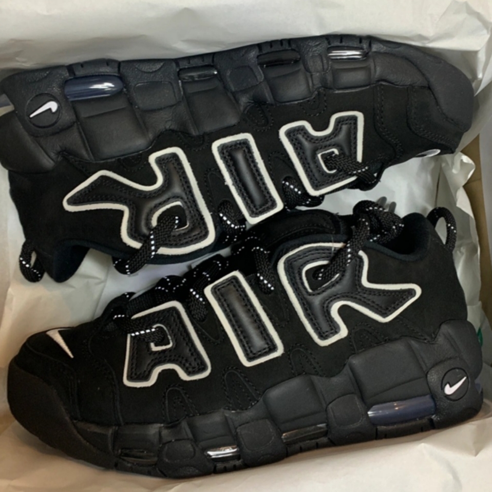 Nike x Ambush Air More Uptempo Low Black and White 착용 스타일
