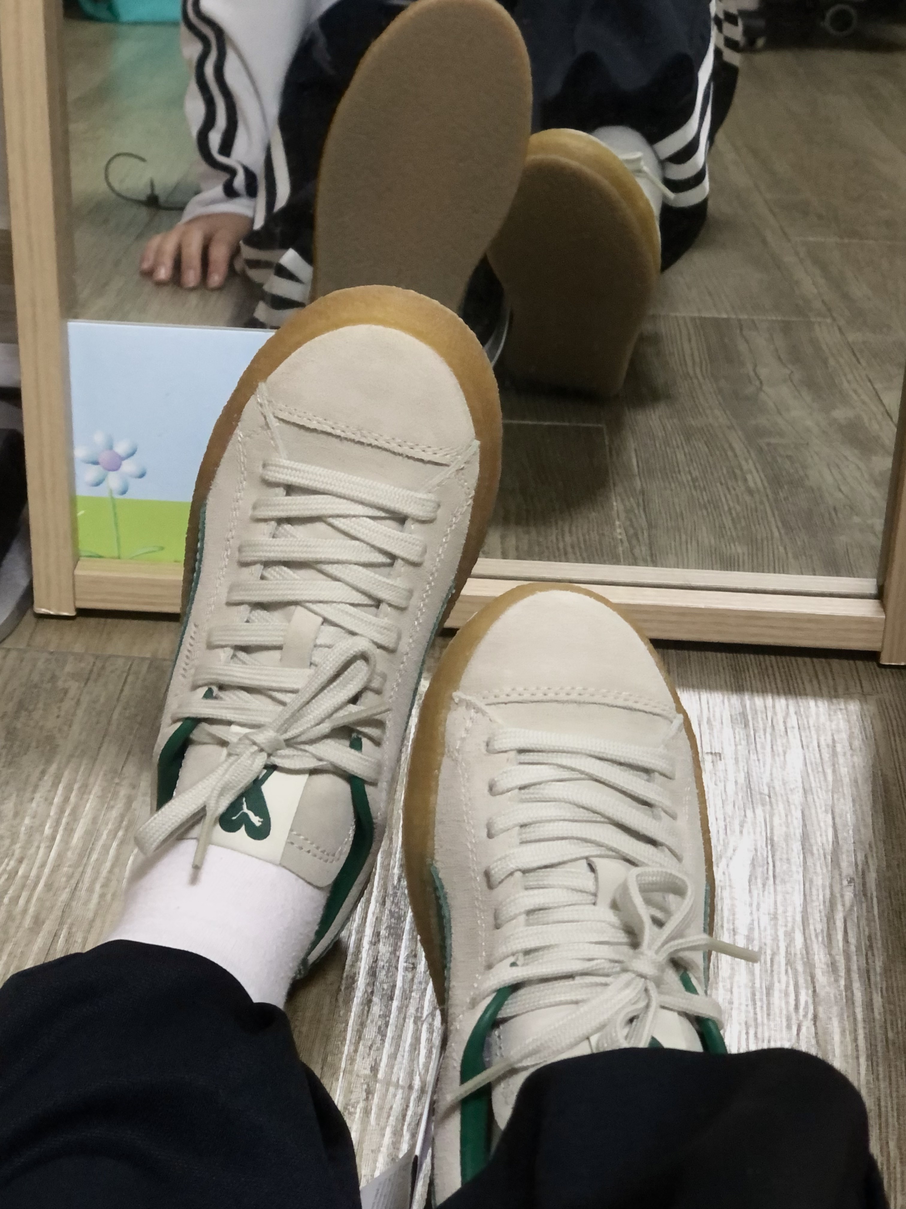 Puma x AMI Suede Crepe Pristine 착용 스타일 - 2