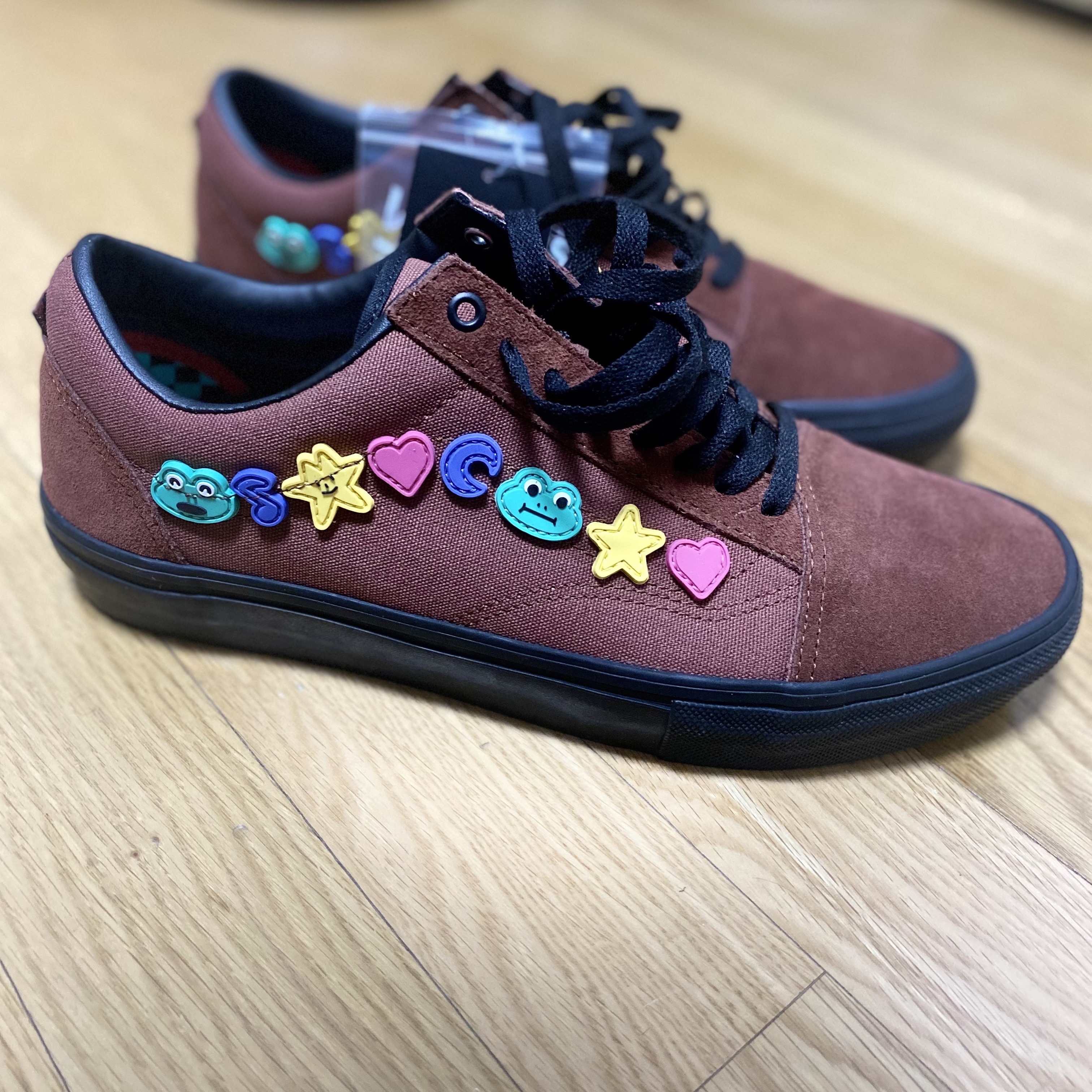 Vans x Frog Skate Old Skool Brown Black 착용 스타일