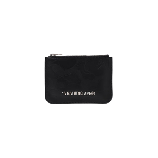 BAPE Tonal Solid Camo Pouch Black