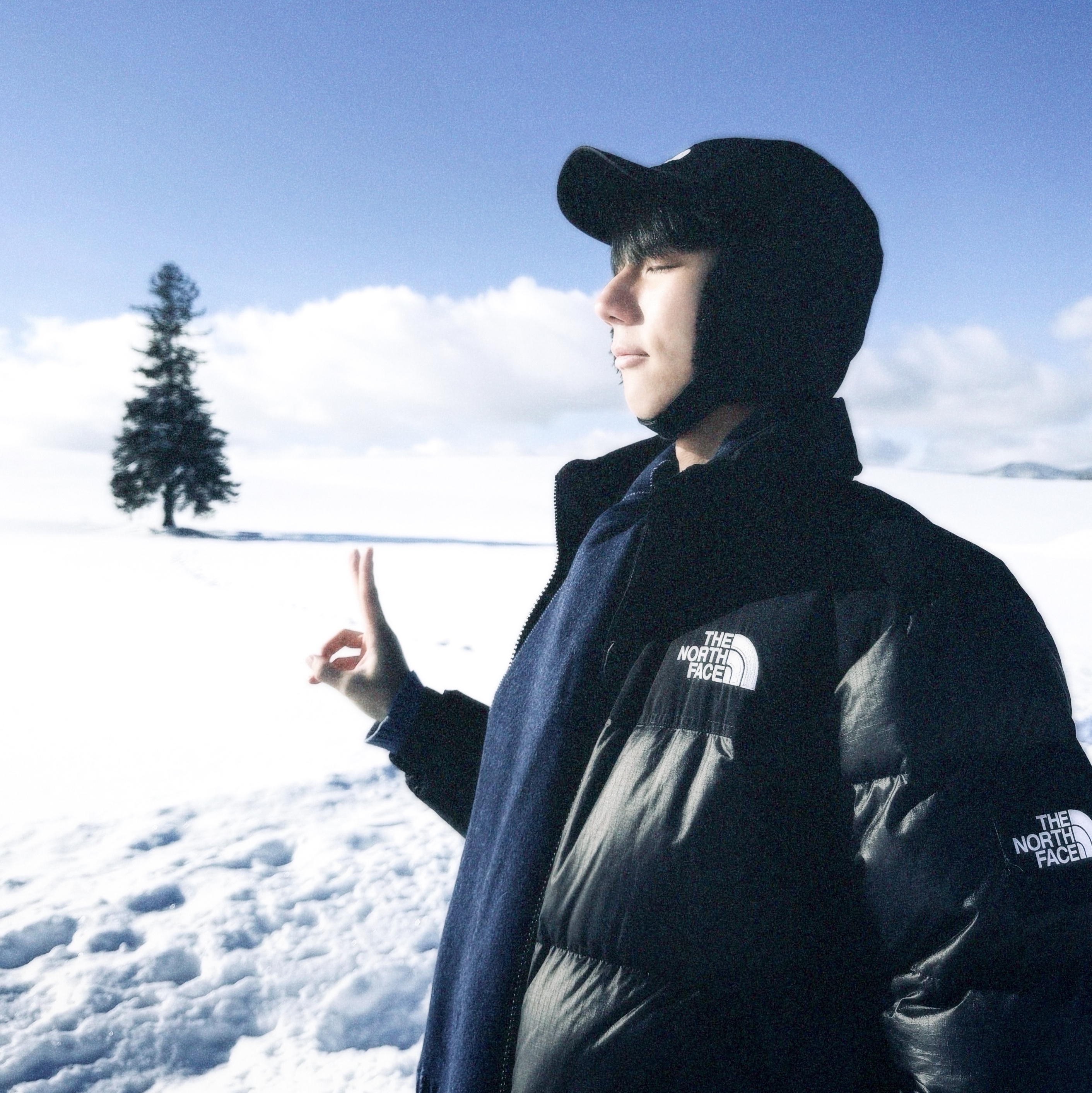 The North Face Drivent Earmuff Cap Black, Adidas Samba OG Night Navy Cream White 착용 스타일 - 1