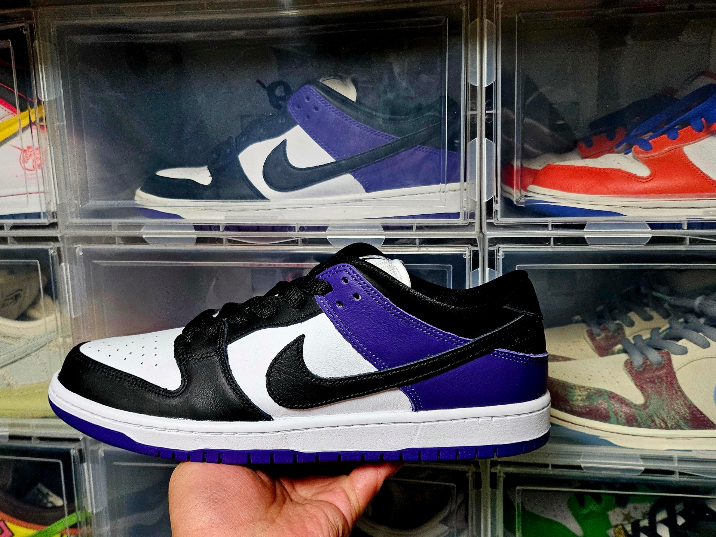 Nike SB Dunk Low Pro Court Purple 착용 스타일 - 5
