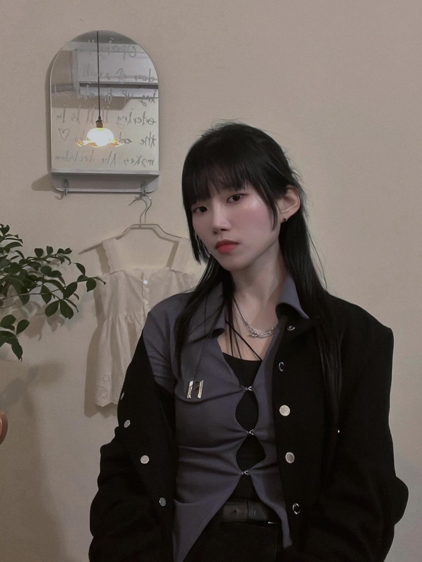 (W) Bohemian Seoul 001 Bomber Jacket Black (23 Ver.) ์ฐฉ์ฉ ์คํ์ผ - 3
