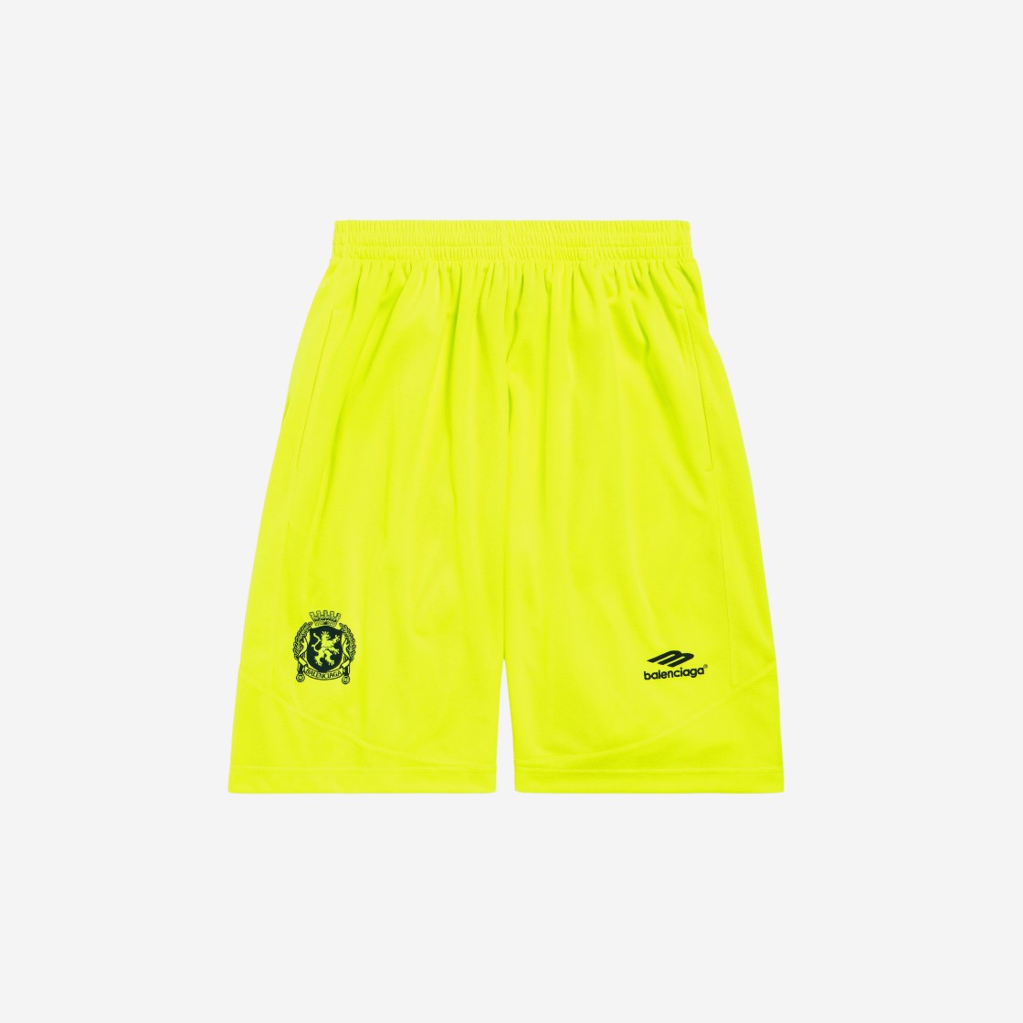 Balenciaga Soccer Series Soccer Baggy Shorts Fluo Yellow 상세 이미지 1