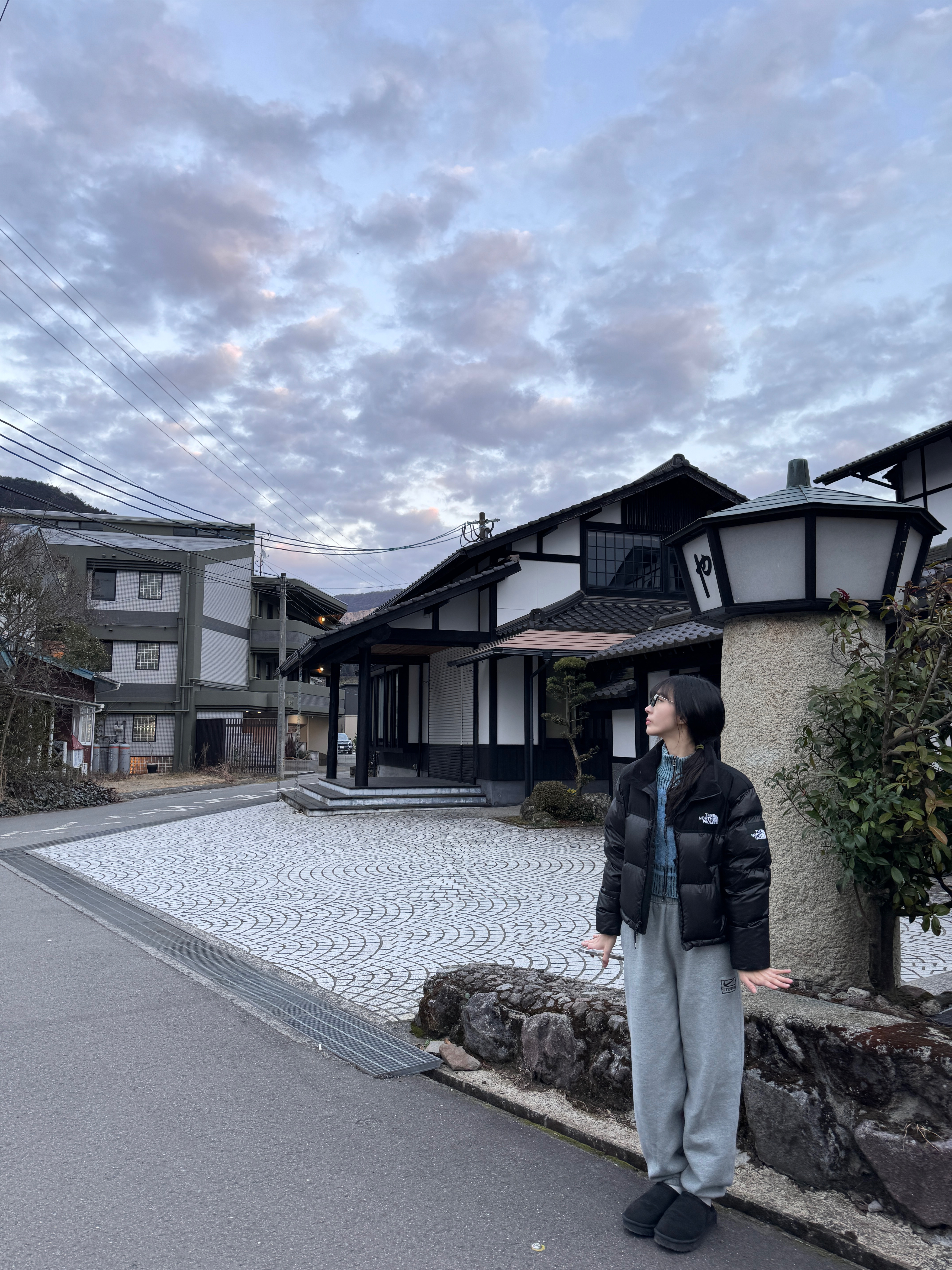 Nike x Stussy NRG Fleece Pants Dark Grey Heather (DO9340-063), (W) The North Face White Label Novelty Nuptse Down Jacket Black 착용 스타일 - 2