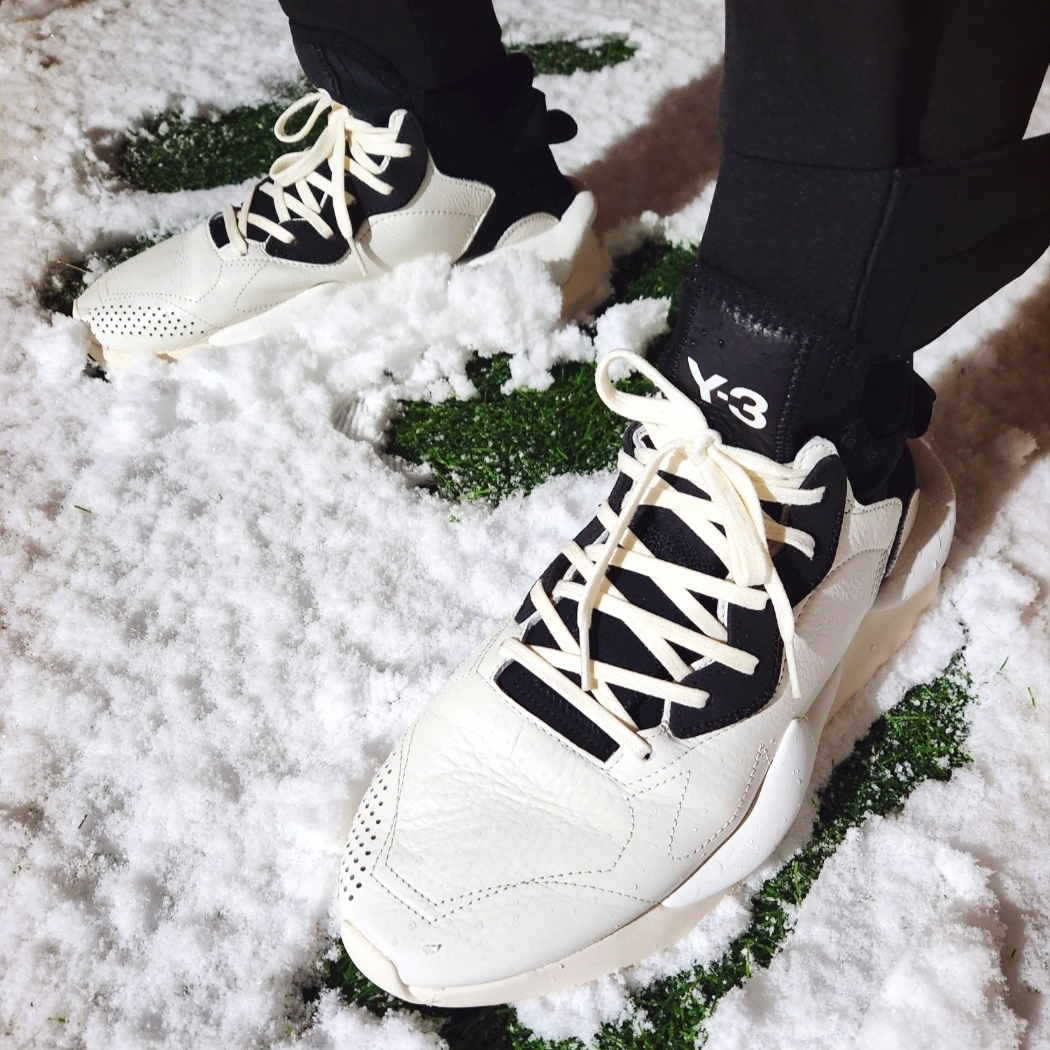 Y-3 Kaiwa Core White Black 착용 스타일 - 5