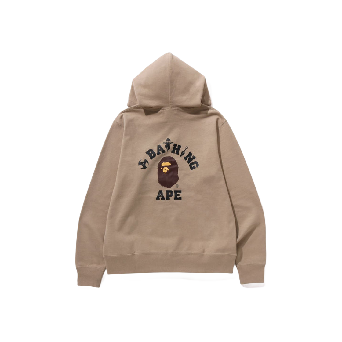 베이프 닌자 컬리지 풀오버 후드 베이지 | BAPE | KREAM