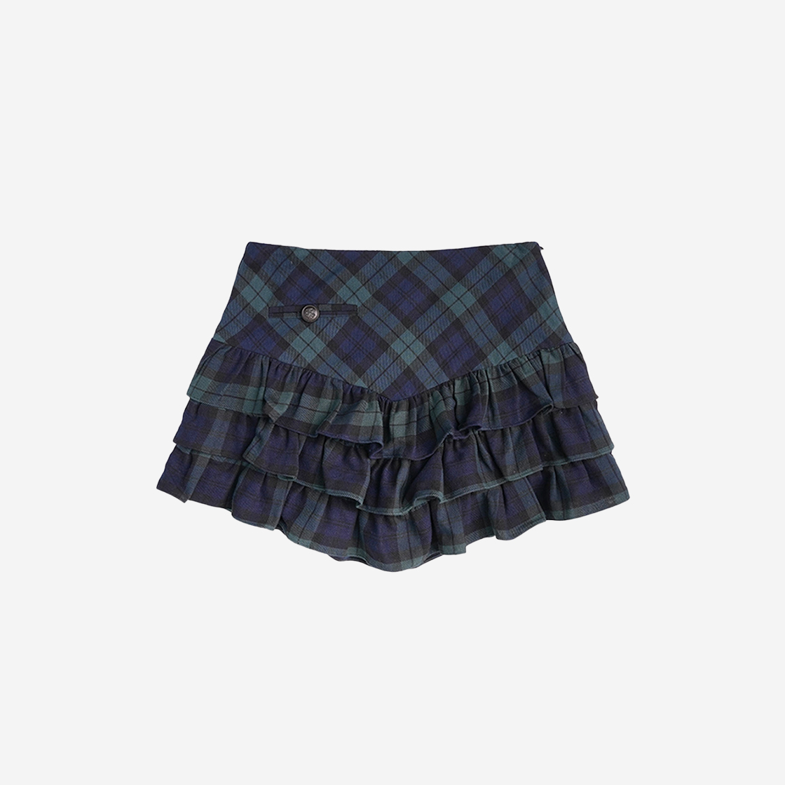 엘프엘프엘프 아카이브스 우먼 스위티 체크 스커트 그린(Elfelfelf Archives Women Sweety Check Skirt Green)