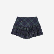 Elfelfelf Archives Women Sweety Check Skirt Green