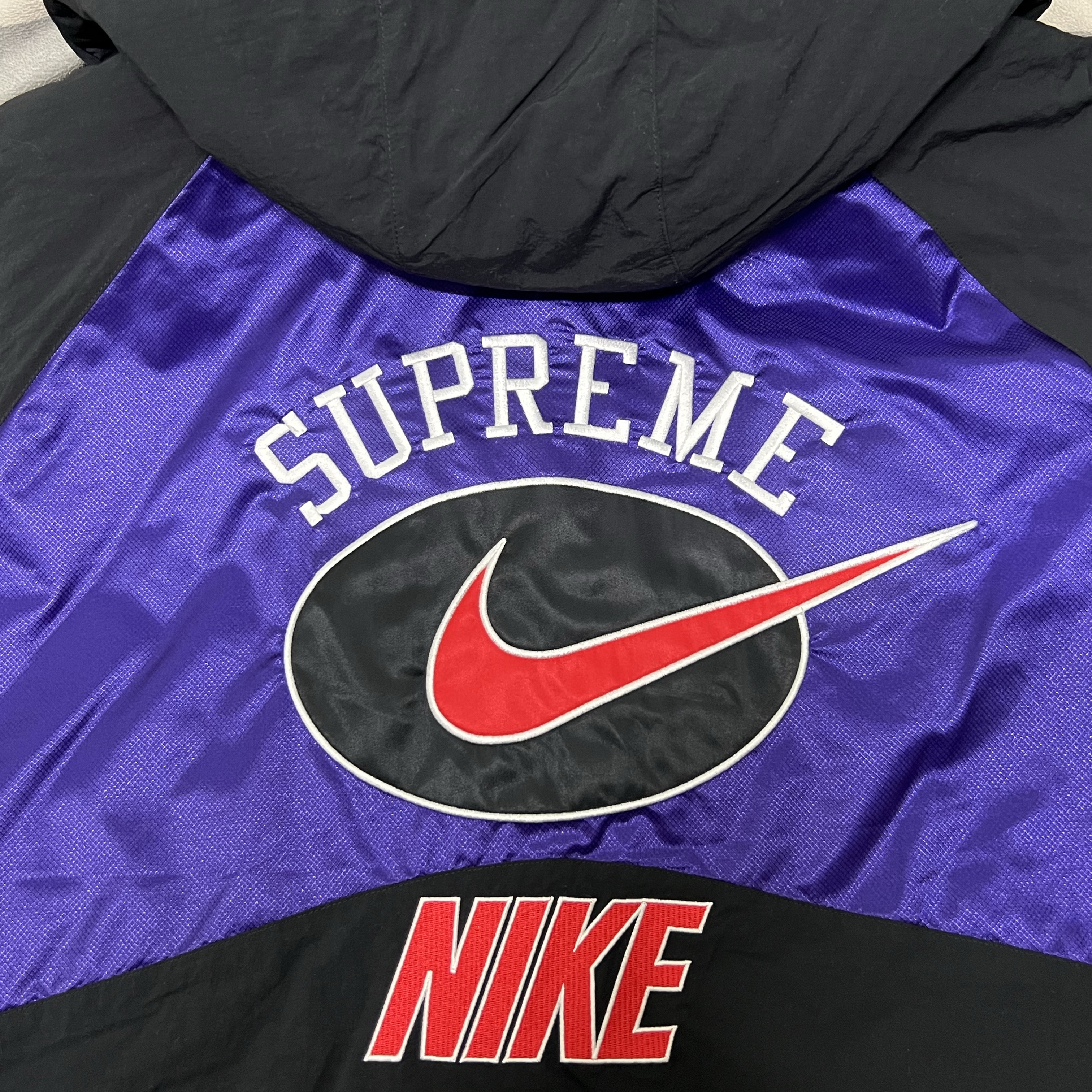 Supreme x Nike Hooded Sport Jacket Purple - 19SS 착용 스타일 - 2