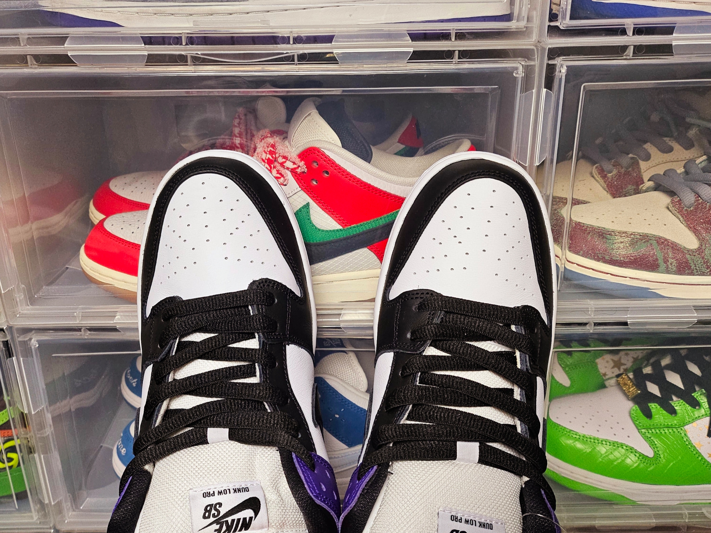 Nike SB Dunk Low Pro Court Purple 착용 스타일 - 4
