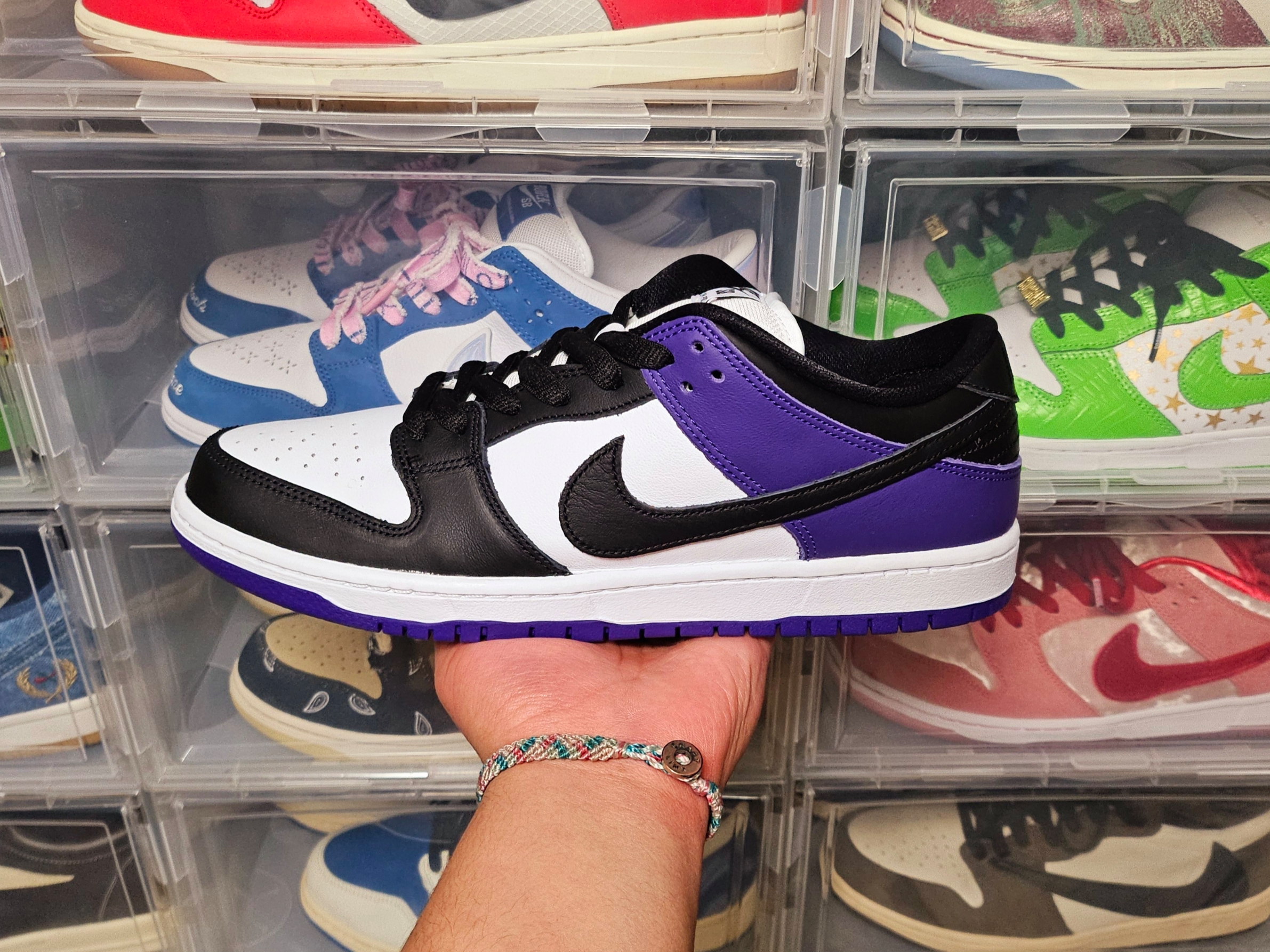 Nike SB Dunk Low Pro Court Purple 착용 스타일 - 2