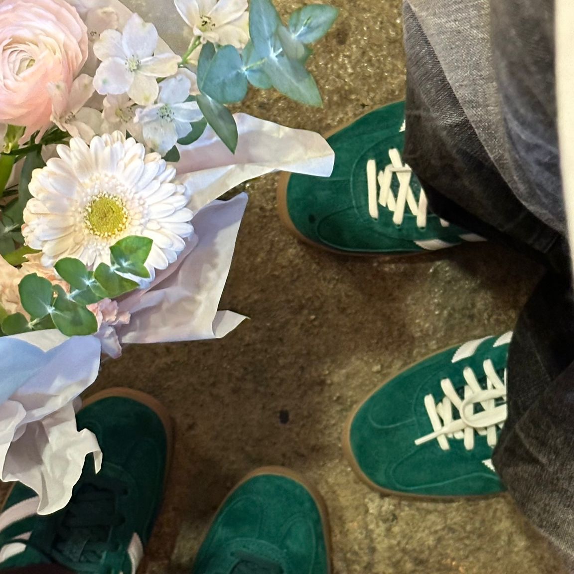 Adidas Gazelle Indoor Collegiate Green 착용 스타일