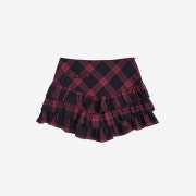 Elfelfelf Archives Women Sweety Check Skirt Red