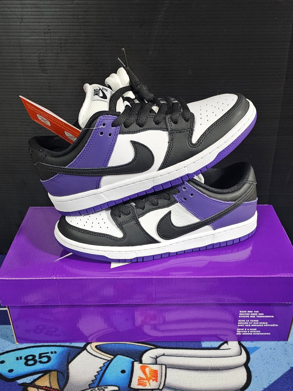 Nike SB Dunk Low Pro Court Purple 착용 스타일 - 2
