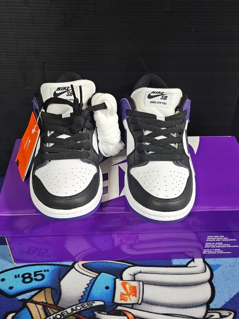 Nike SB Dunk Low Pro Court Purple 착용 스타일 - 1