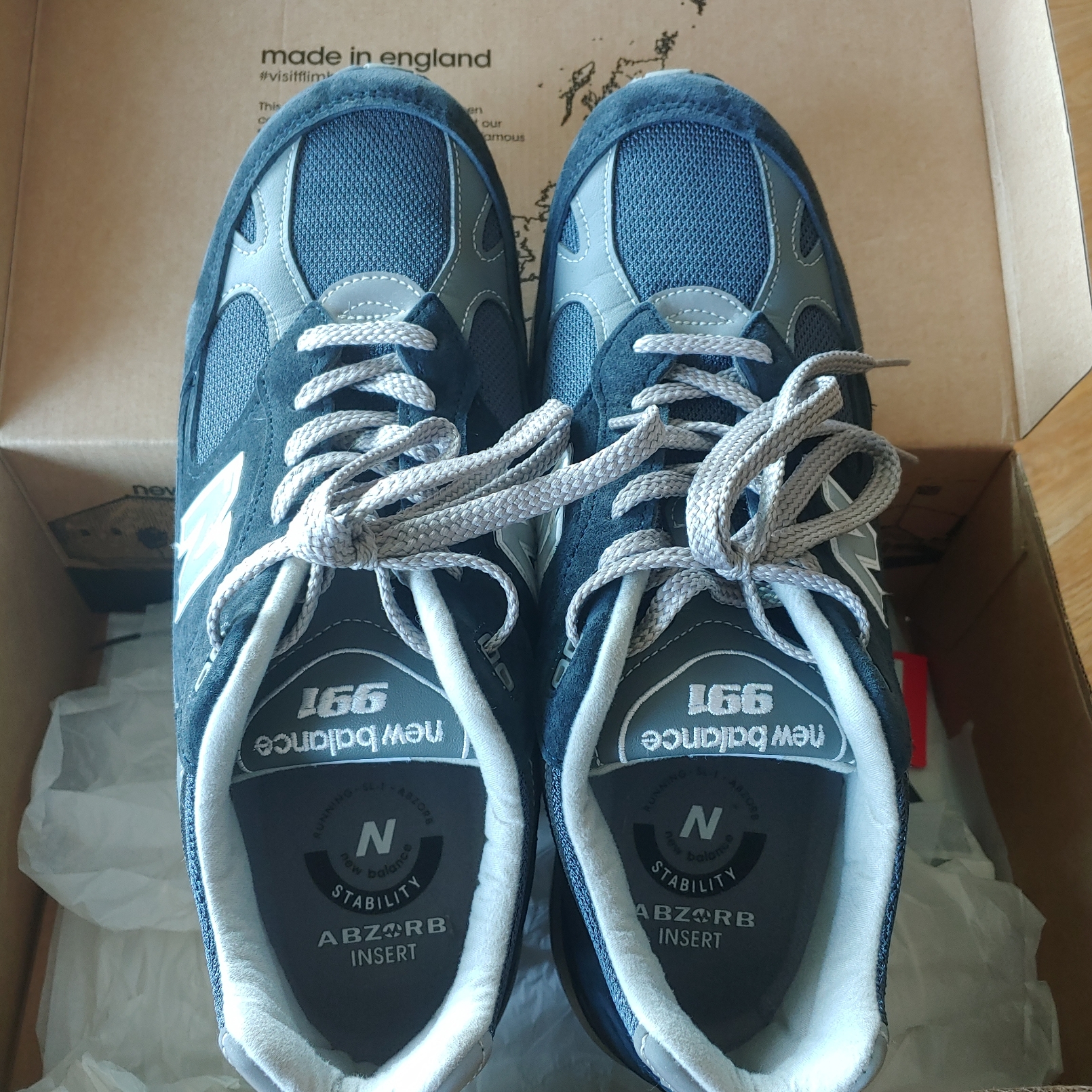 New Balance 991 Made in UK Navy 착용 스타일