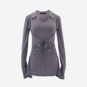 [KREAM 단독] Elfelfelf Archives Women Collar Vest Long T City Gray