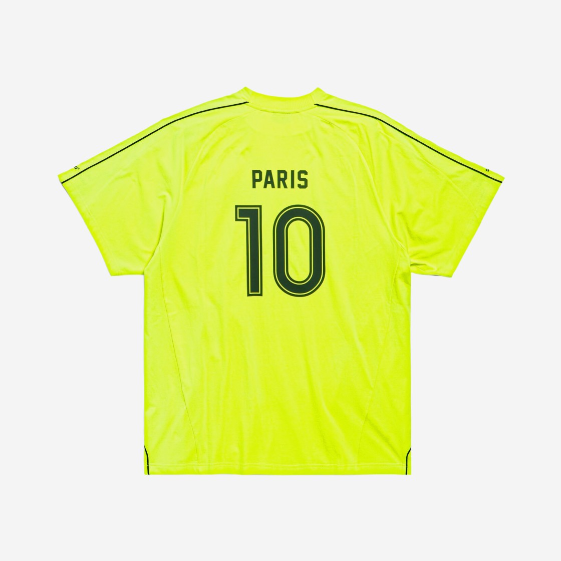 Balenciaga Soccer Series Paris Soccer Oversized T-Shirt Fluo Yellow 상세 이미지 2