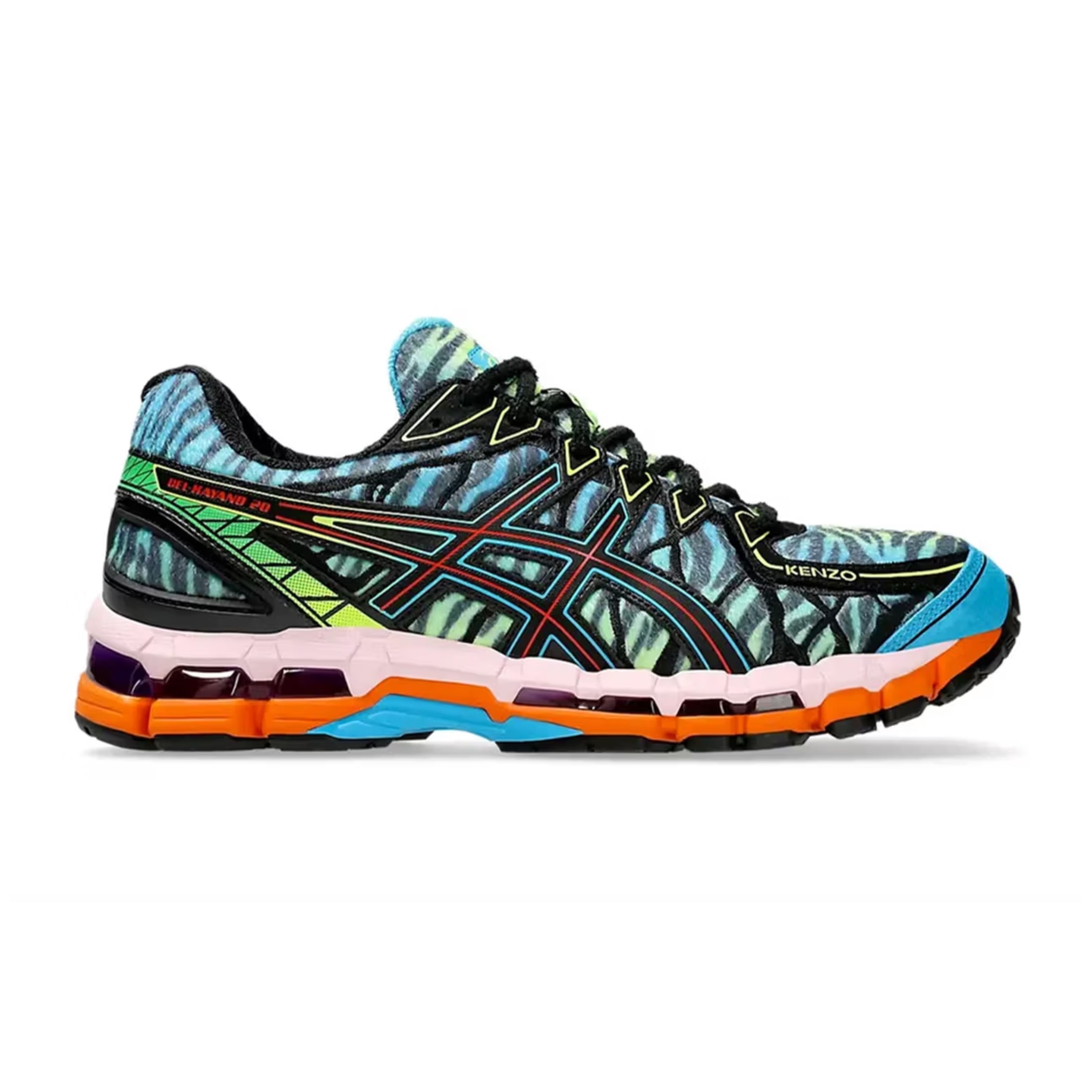 Asics x Kenzo Gel-Kayano 20 by Nigo Glacier Grey Black, Asics x Kenzo Gel-Kayano 20 by Nigo Multi White 착용 스타일 - 2