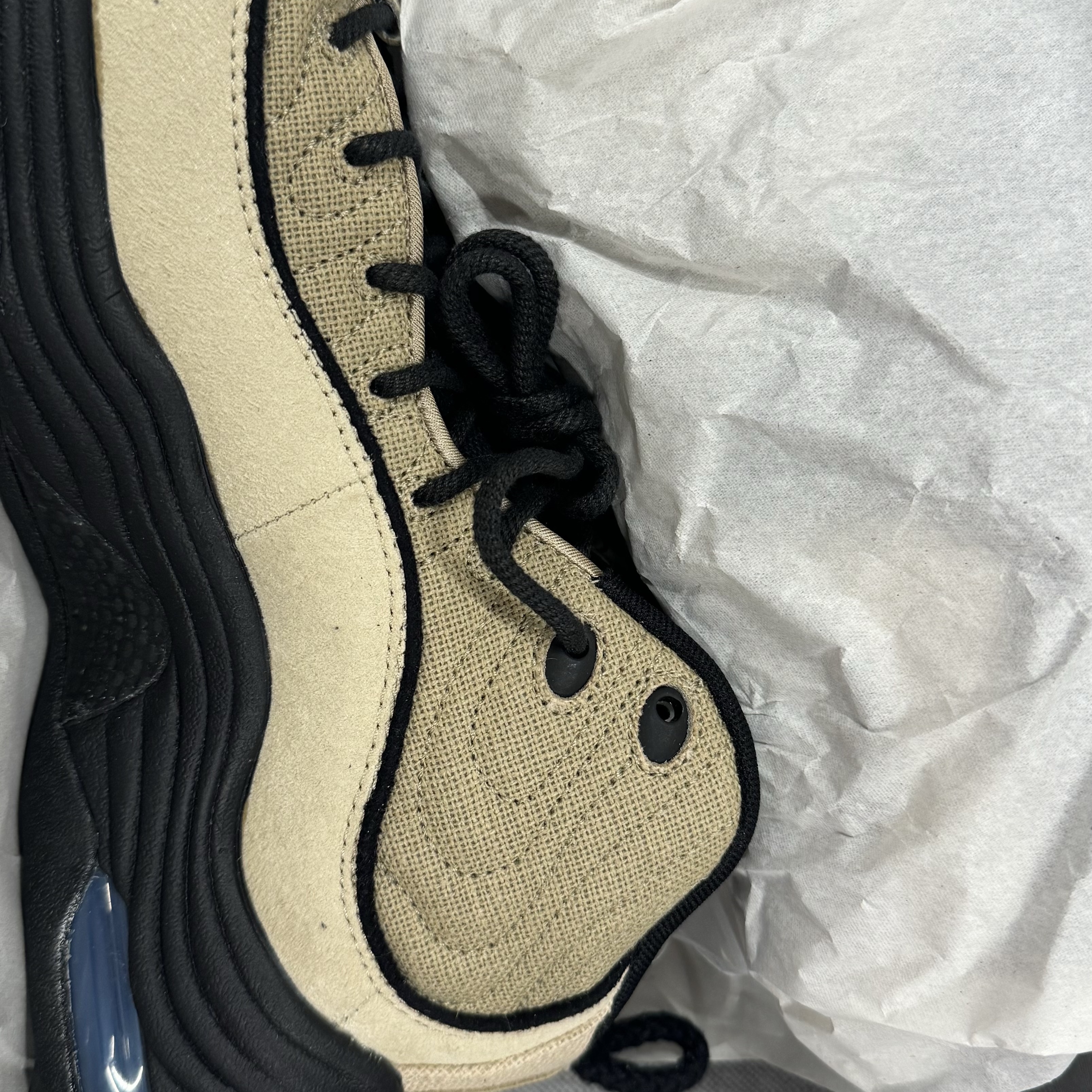 Nike x Stussy Air Penny II Rattan and Limestone 착용 스타일