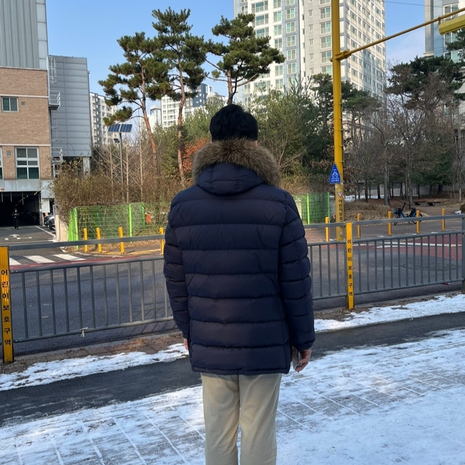 Moncler Cluny Long Down Jacket Black - 23FW 착용 스타일 - 2