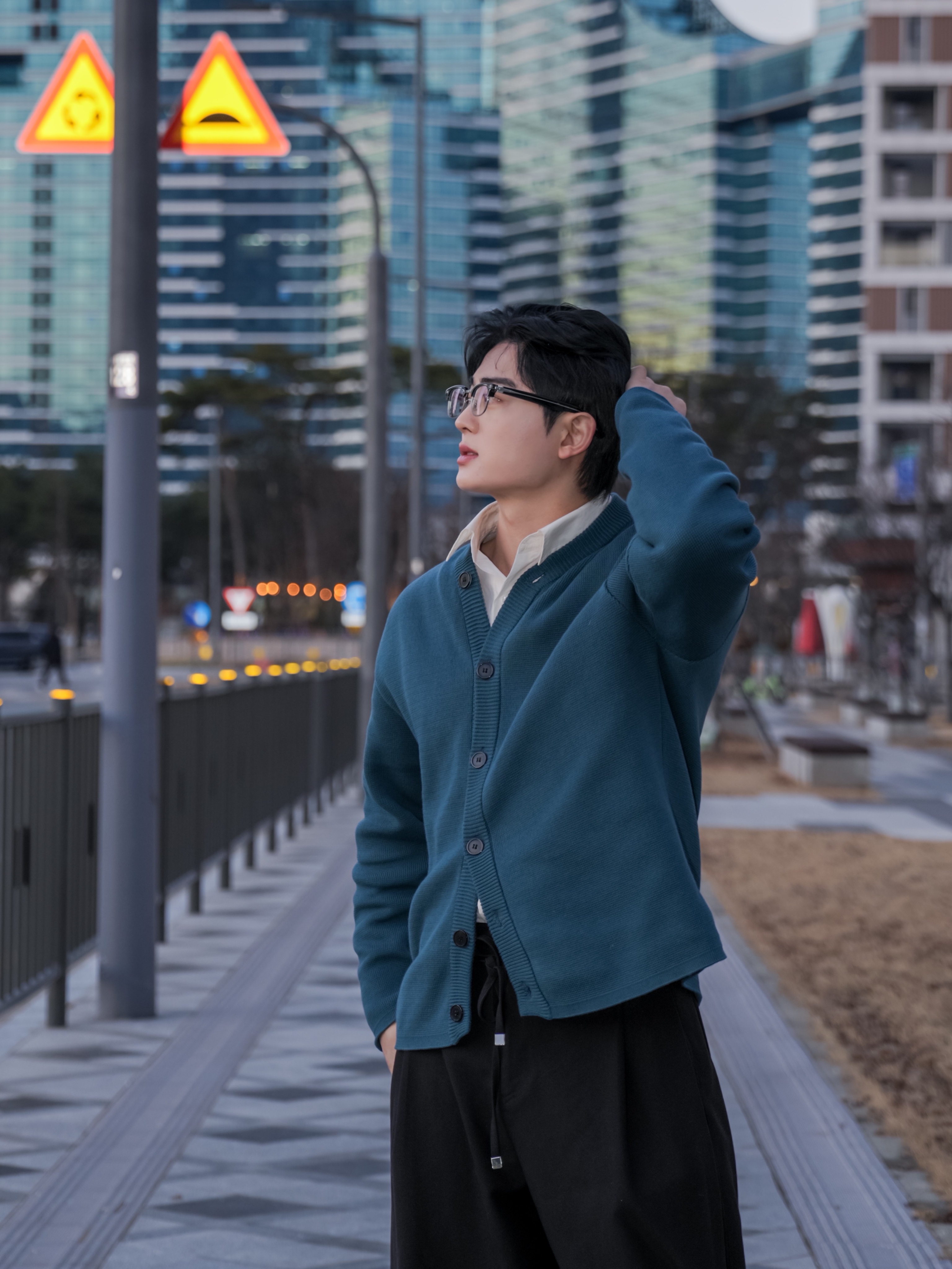 Kinchi Grainy - 547 (a) Black 착용 스타일 - 2