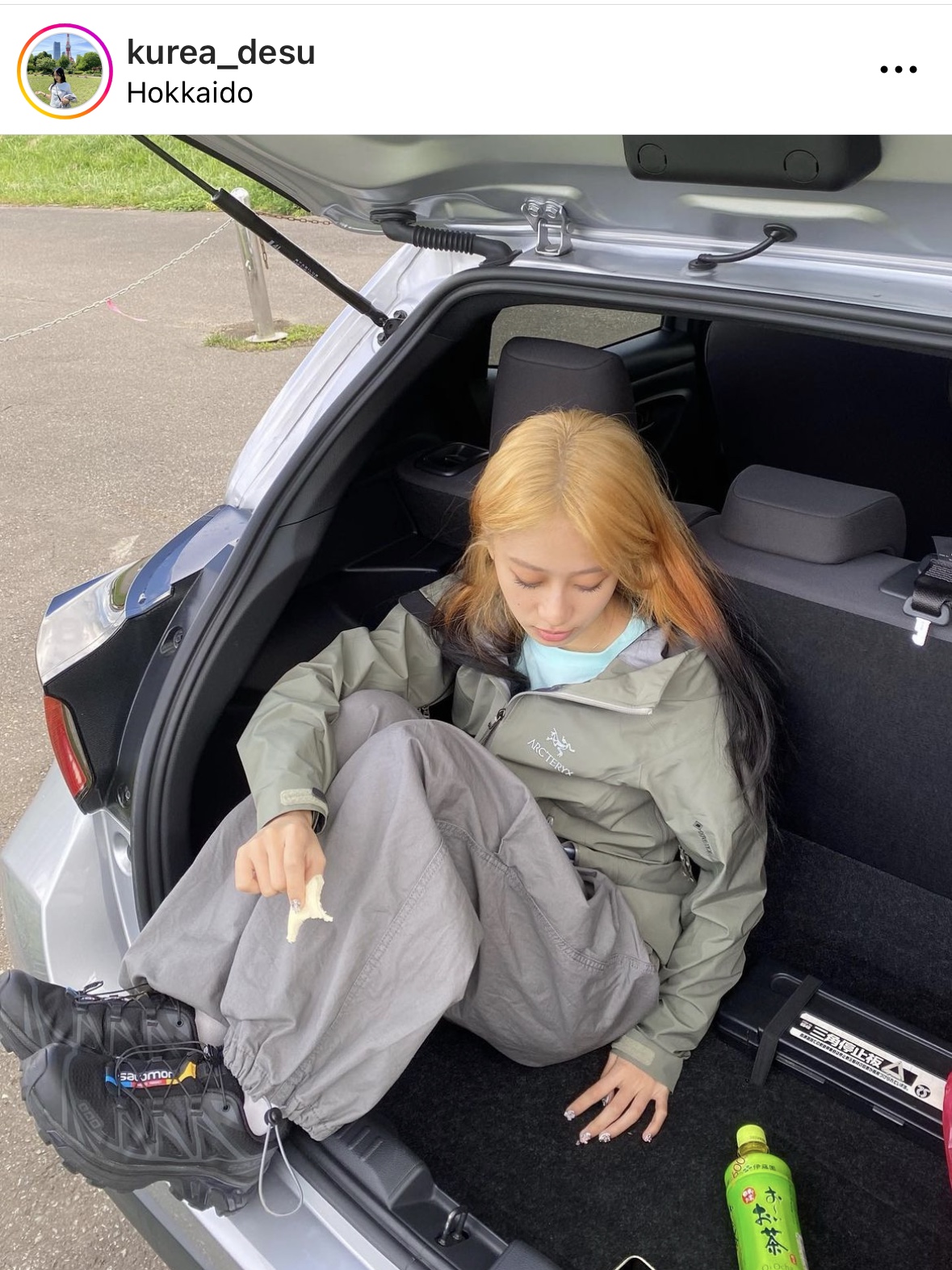 Arc'teryx Beta Jacket Forage 착용 스타일
