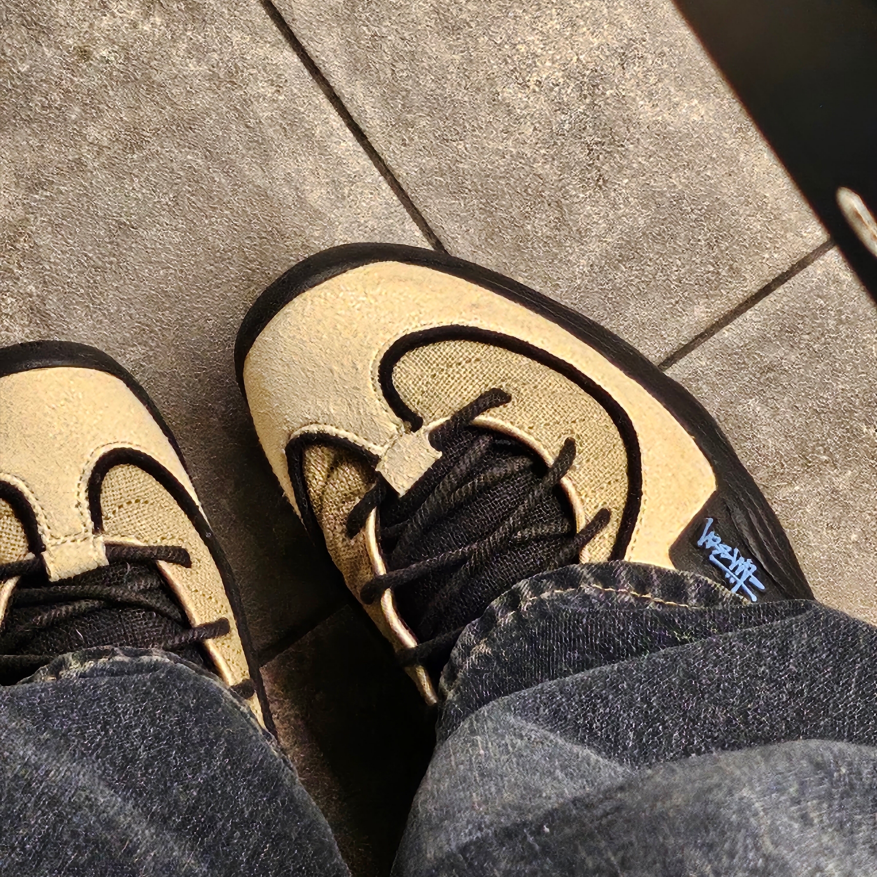 Nike x Stussy Air Penny II Rattan and Limestone 착용 스타일