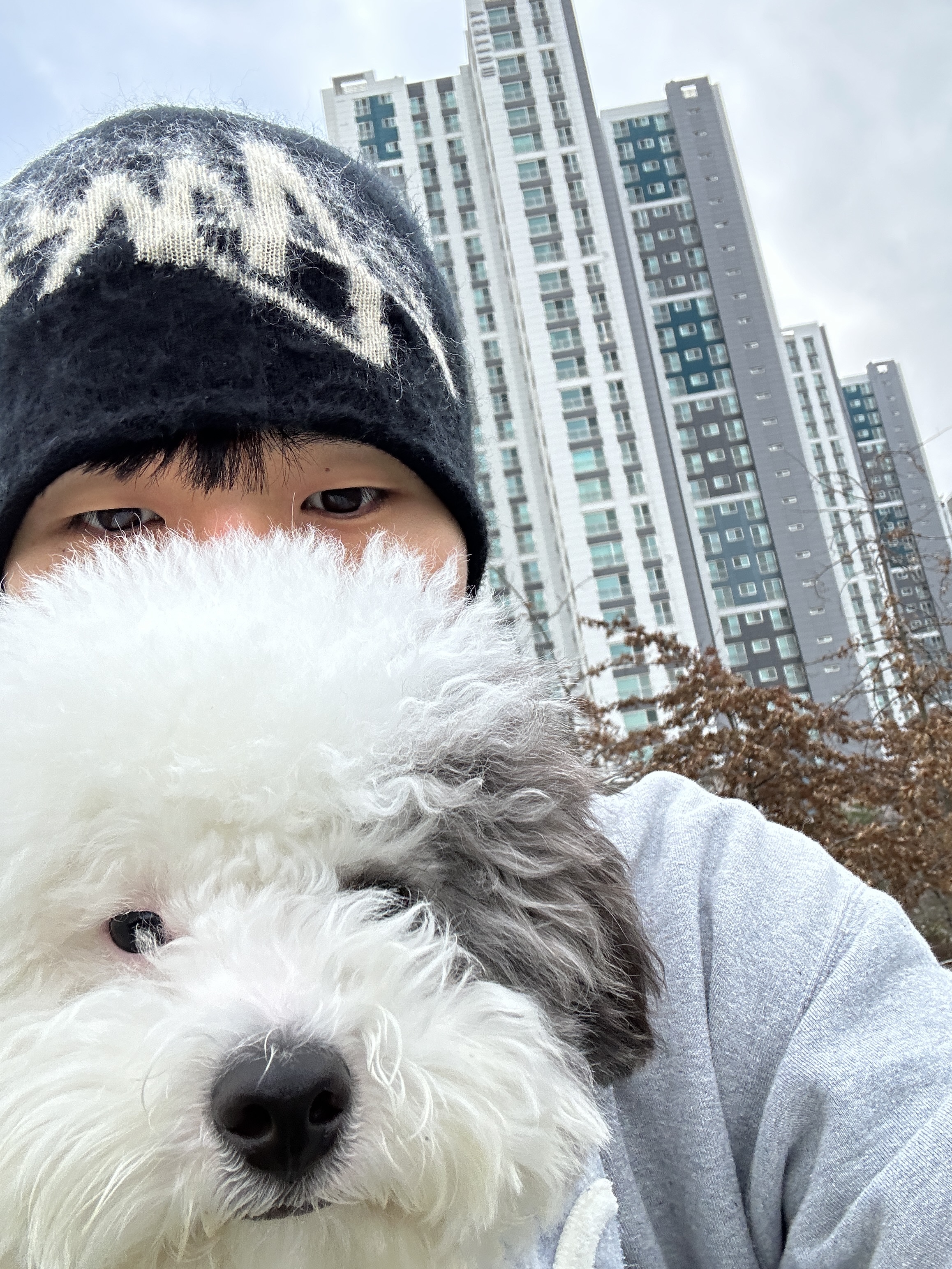스투시 브러쉬드 아웃 스탁 스컬캡 비니 블랙 착용 스타일