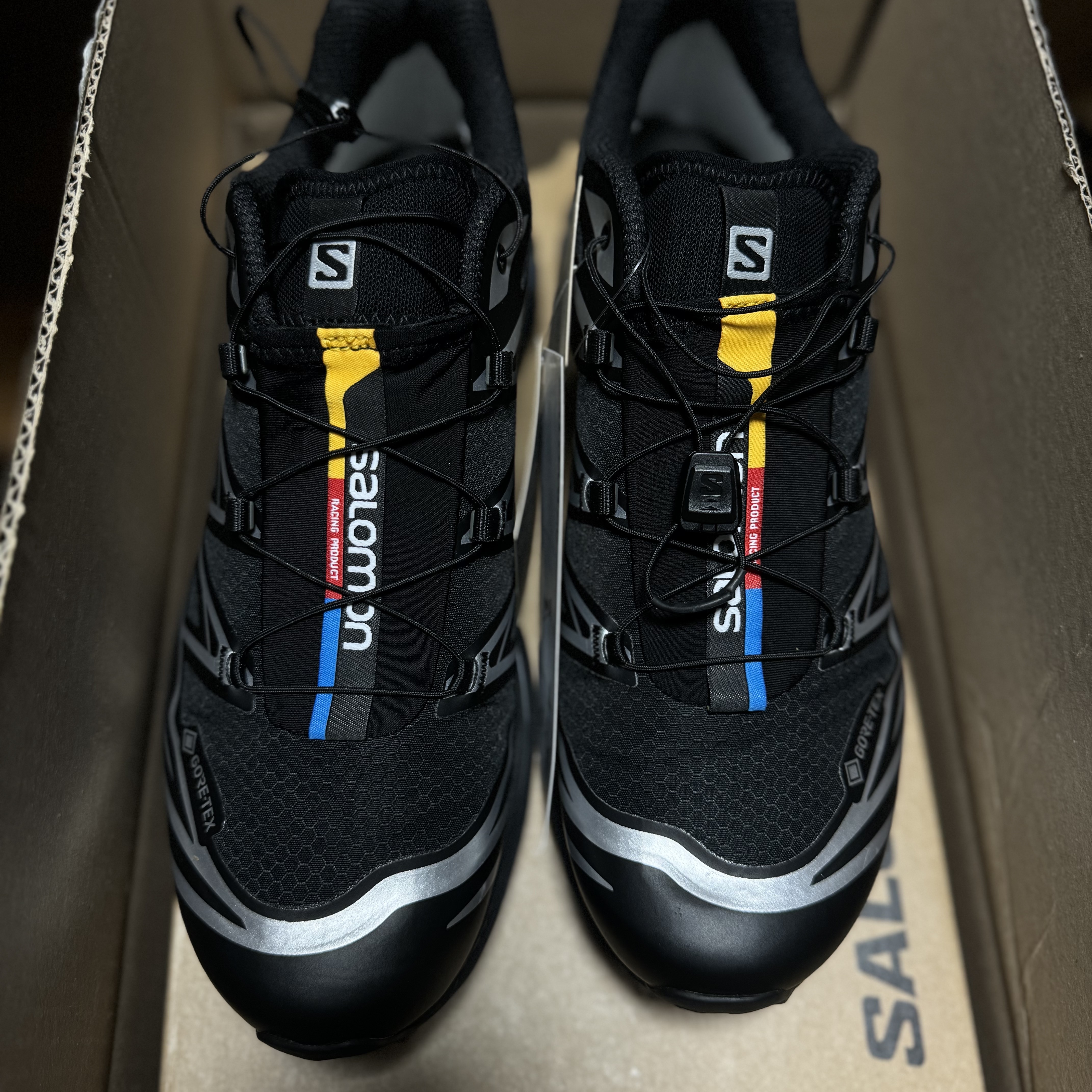 Salomon XT-6 GTX Black Silver 착용 스타일 - 2